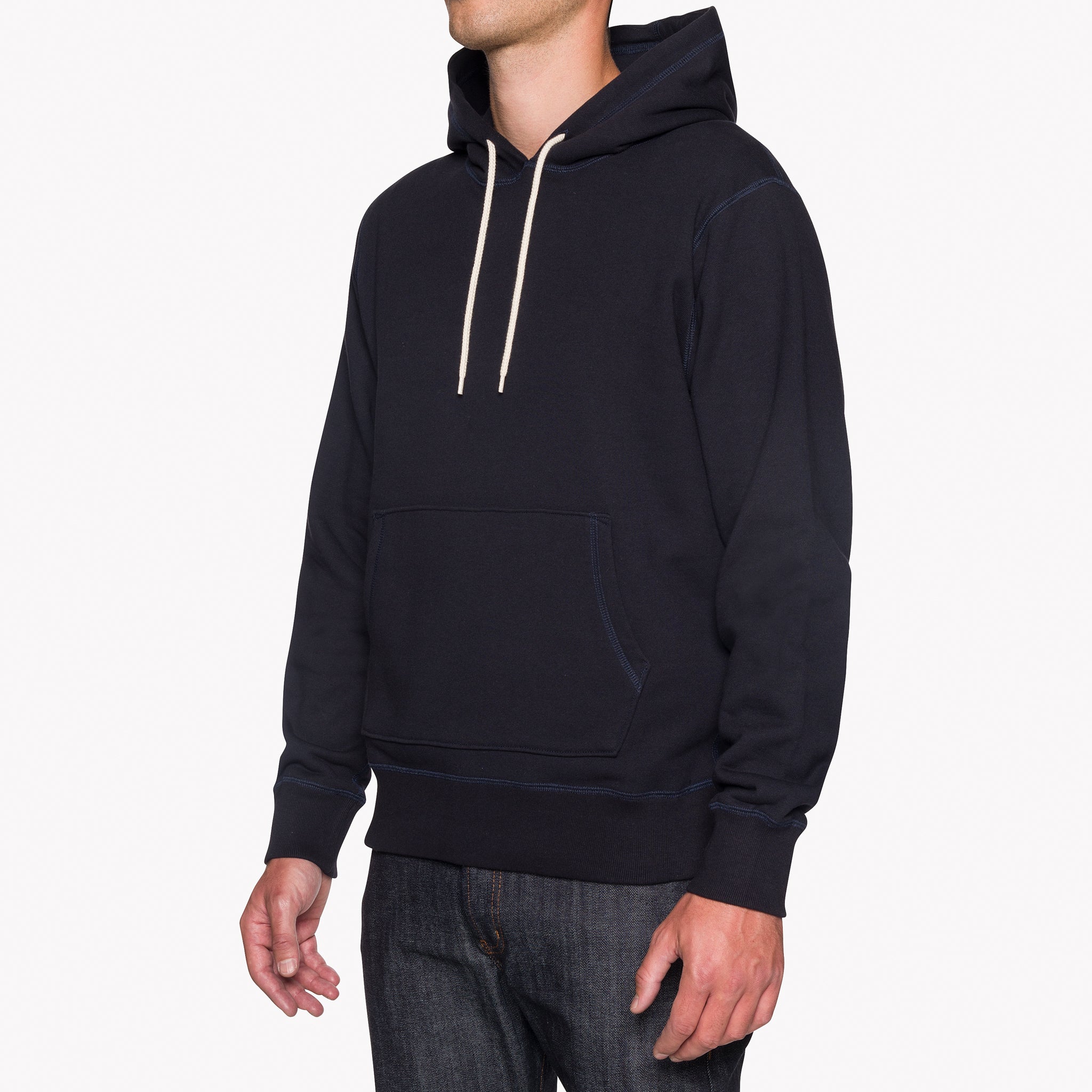 Pullover Hoodie - Heavyweight Terry - Navy by Naked & Famous Denim