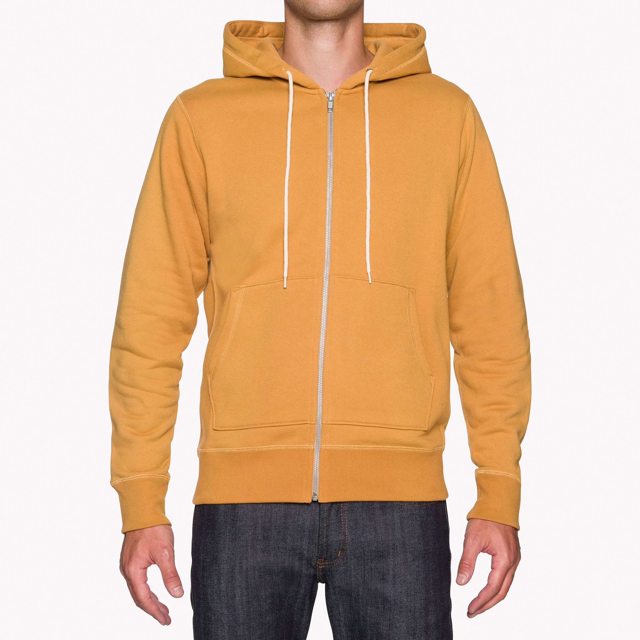 Zip Hoodie - Heavyweight Terry - Amber by Naked & Famous Denim