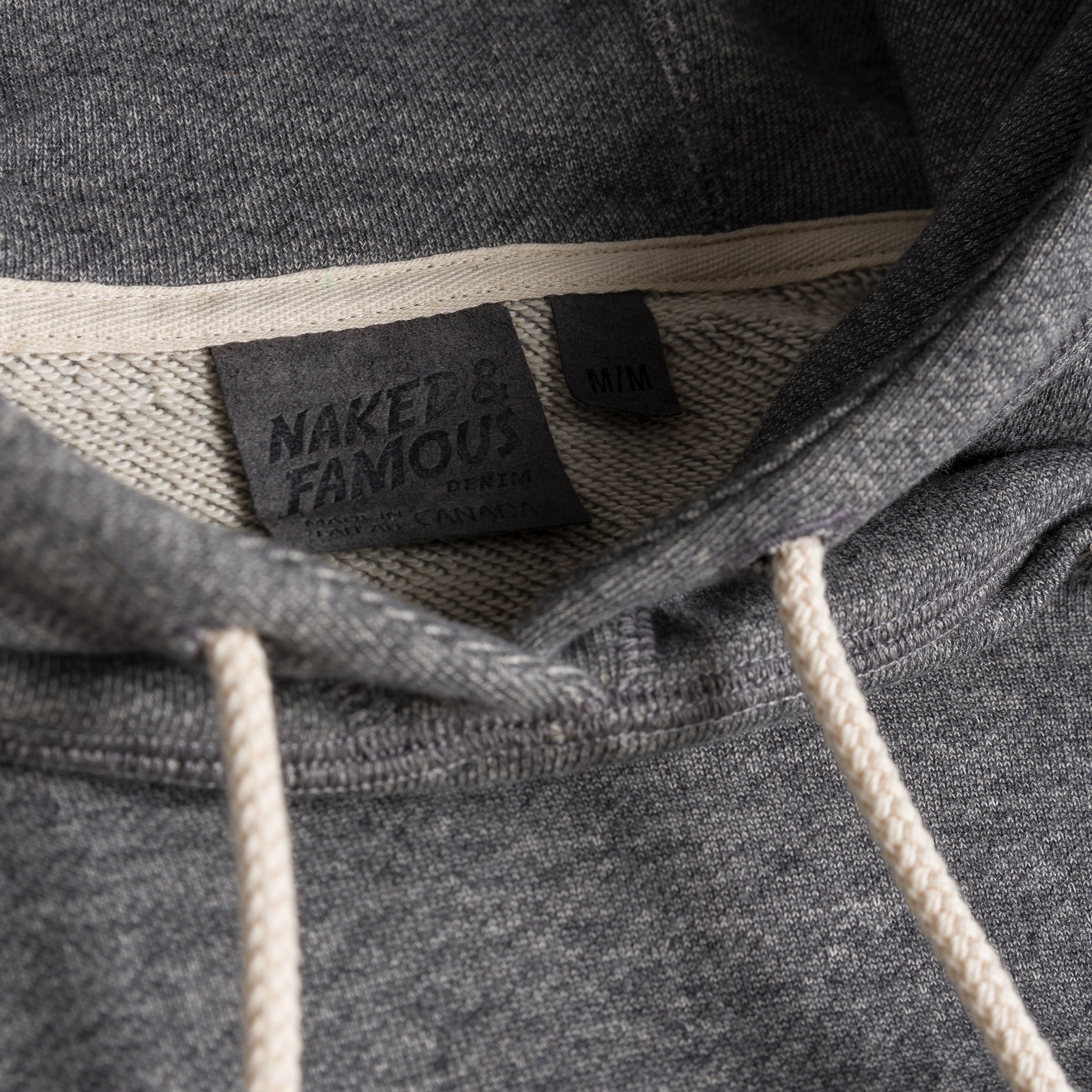 Pullover Hoodie - Heavyweight Terry - Charcoal by Naked & Famous Denim