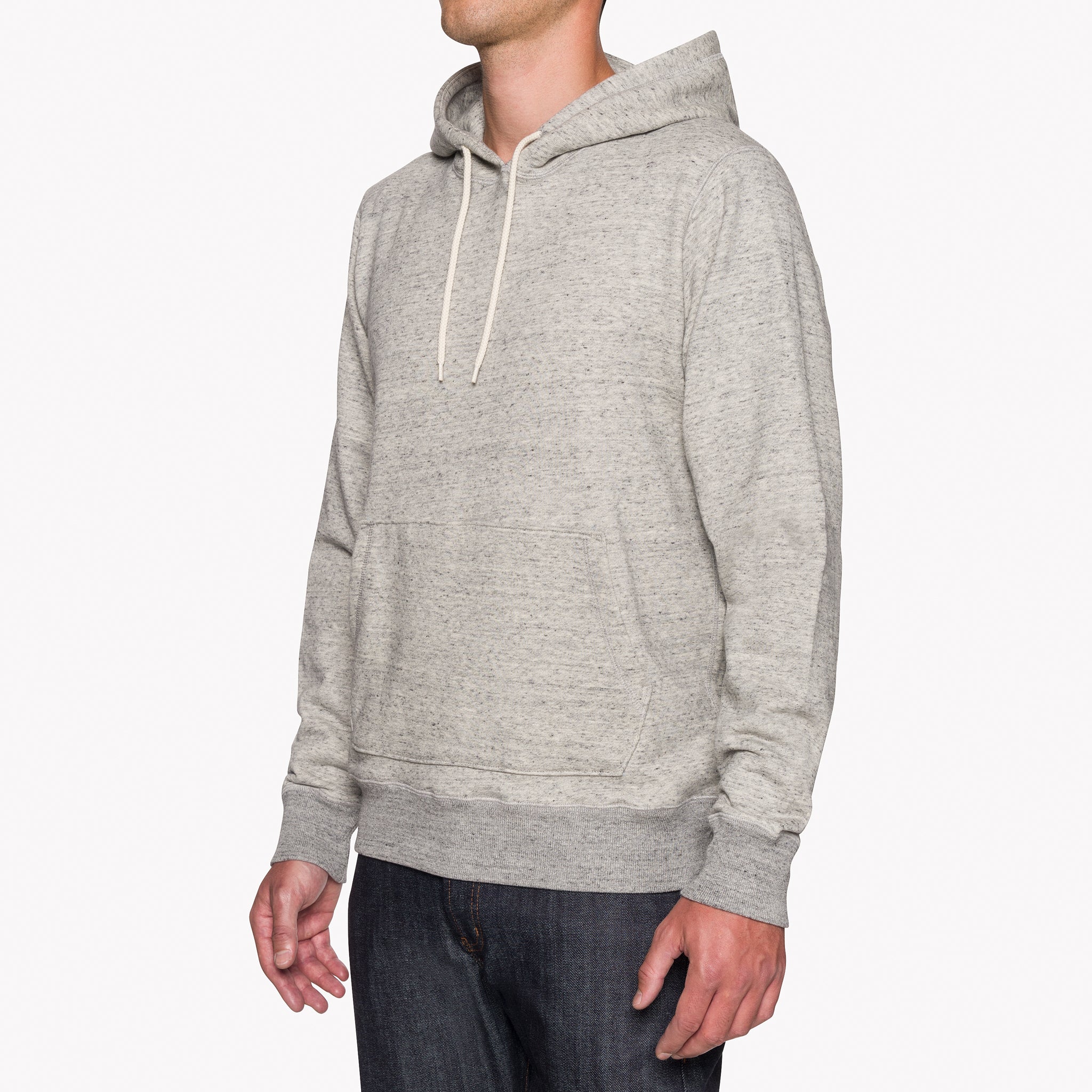 Pullover Hoodie - Heavyweight Terry - Grey by Naked & Famous Denim