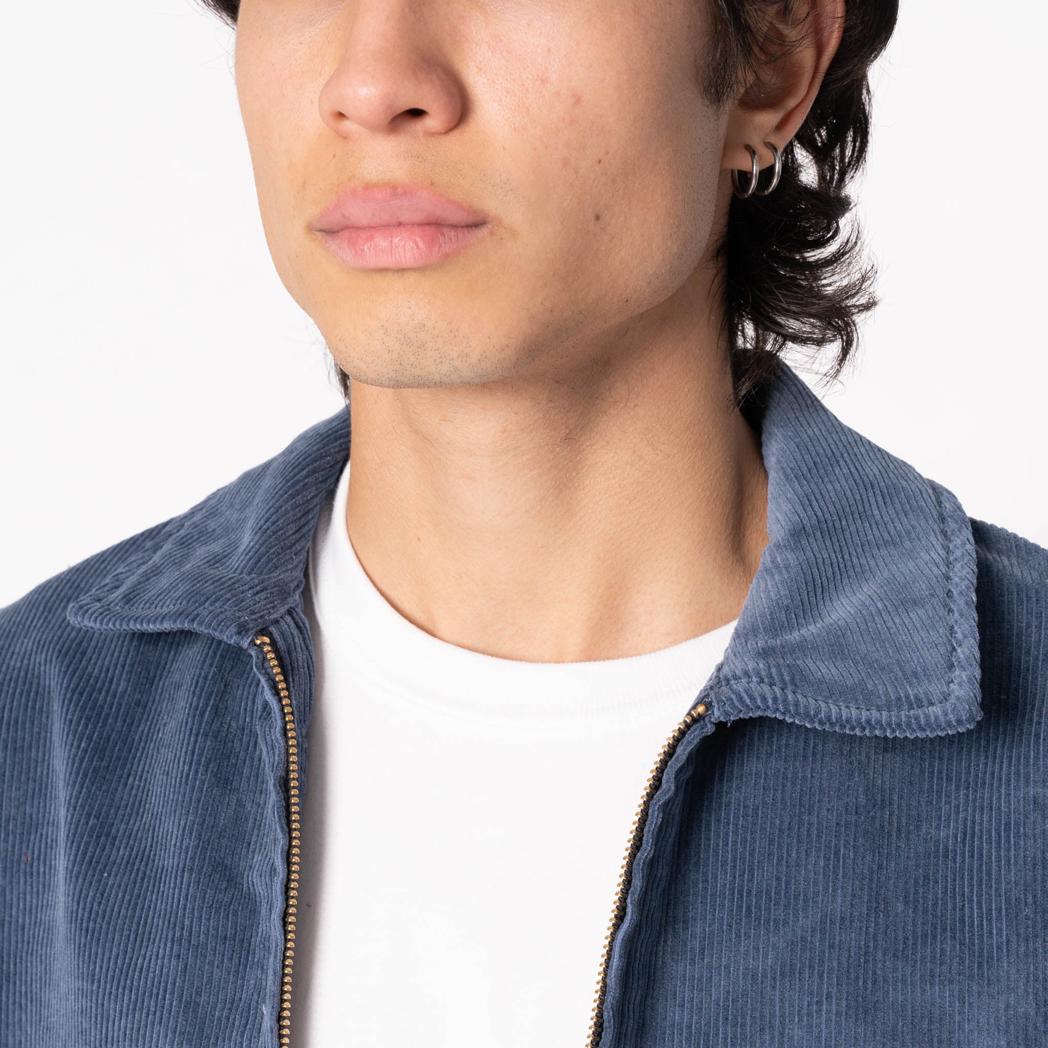 Zip Chore - Faded Corduroy Organic -  Indigo