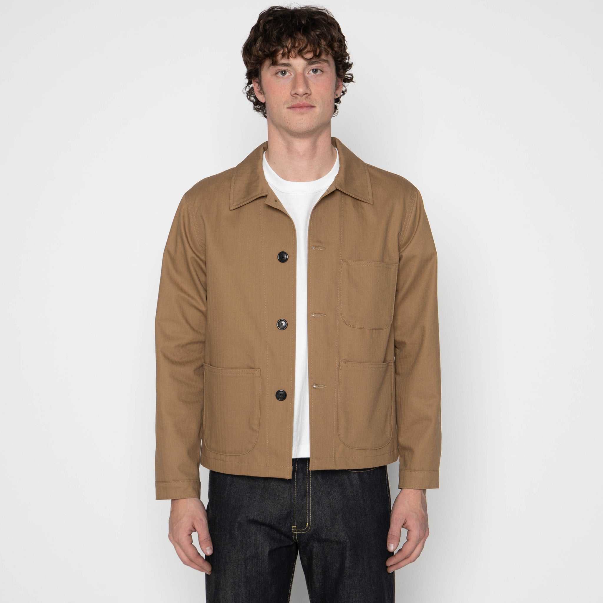 Utility Jacket - 1940s Military Organic Herringbone - Workwear