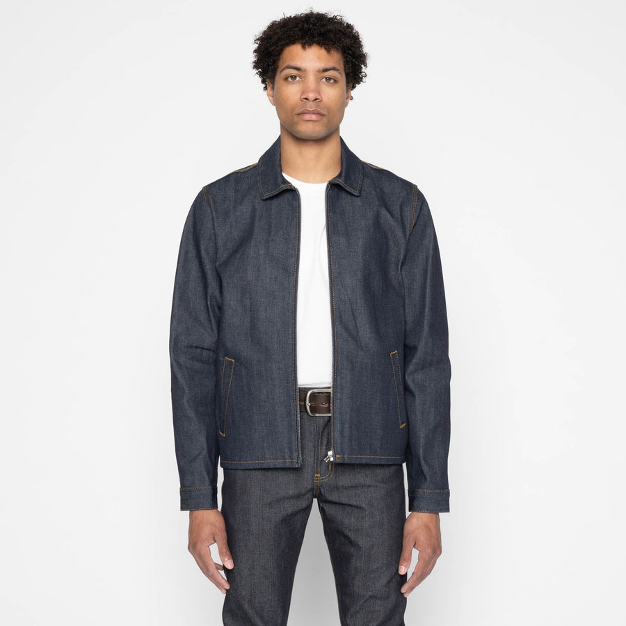 Zip Jacket - Left Hand Twill Denim by Naked & Famous Denim