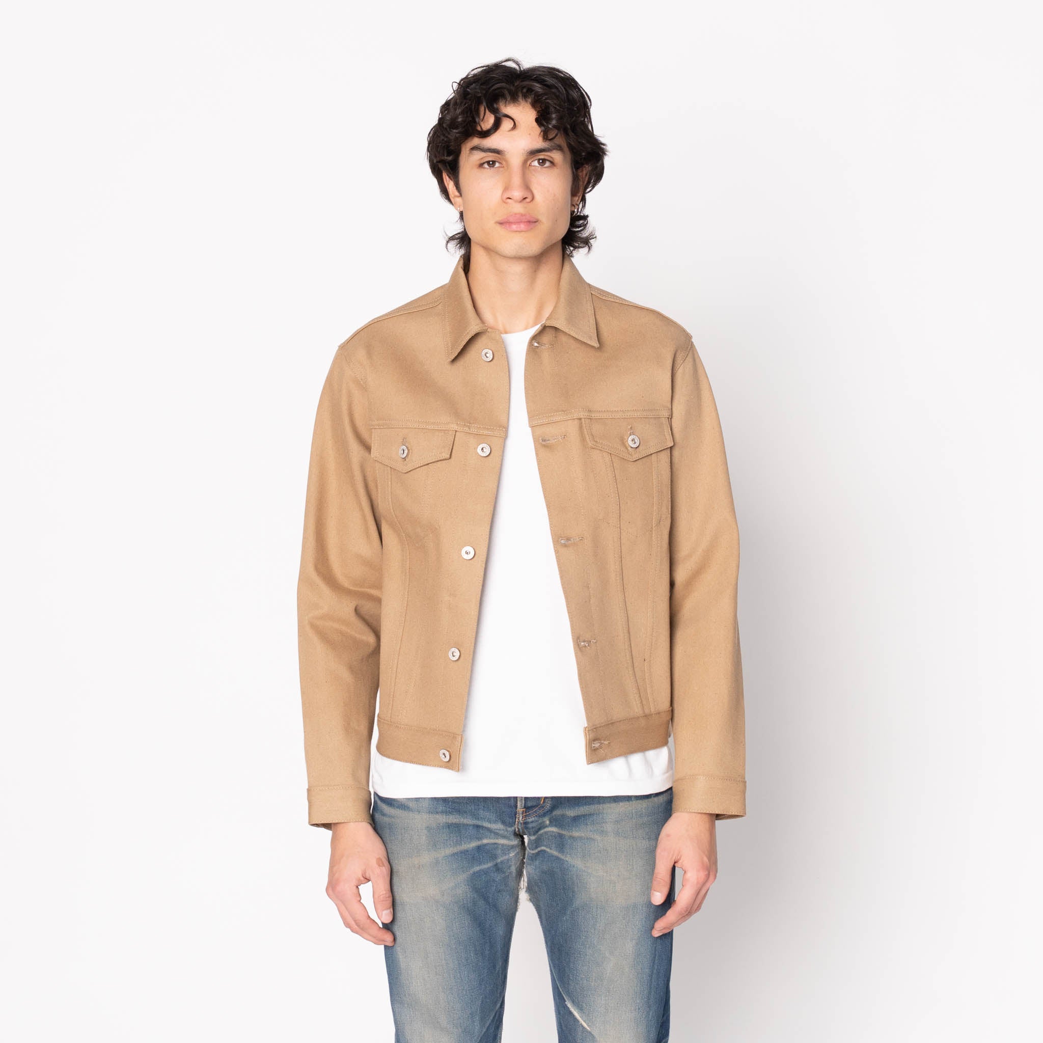 Denim Jacket  -  Brown Fox Selvedge - Brown
