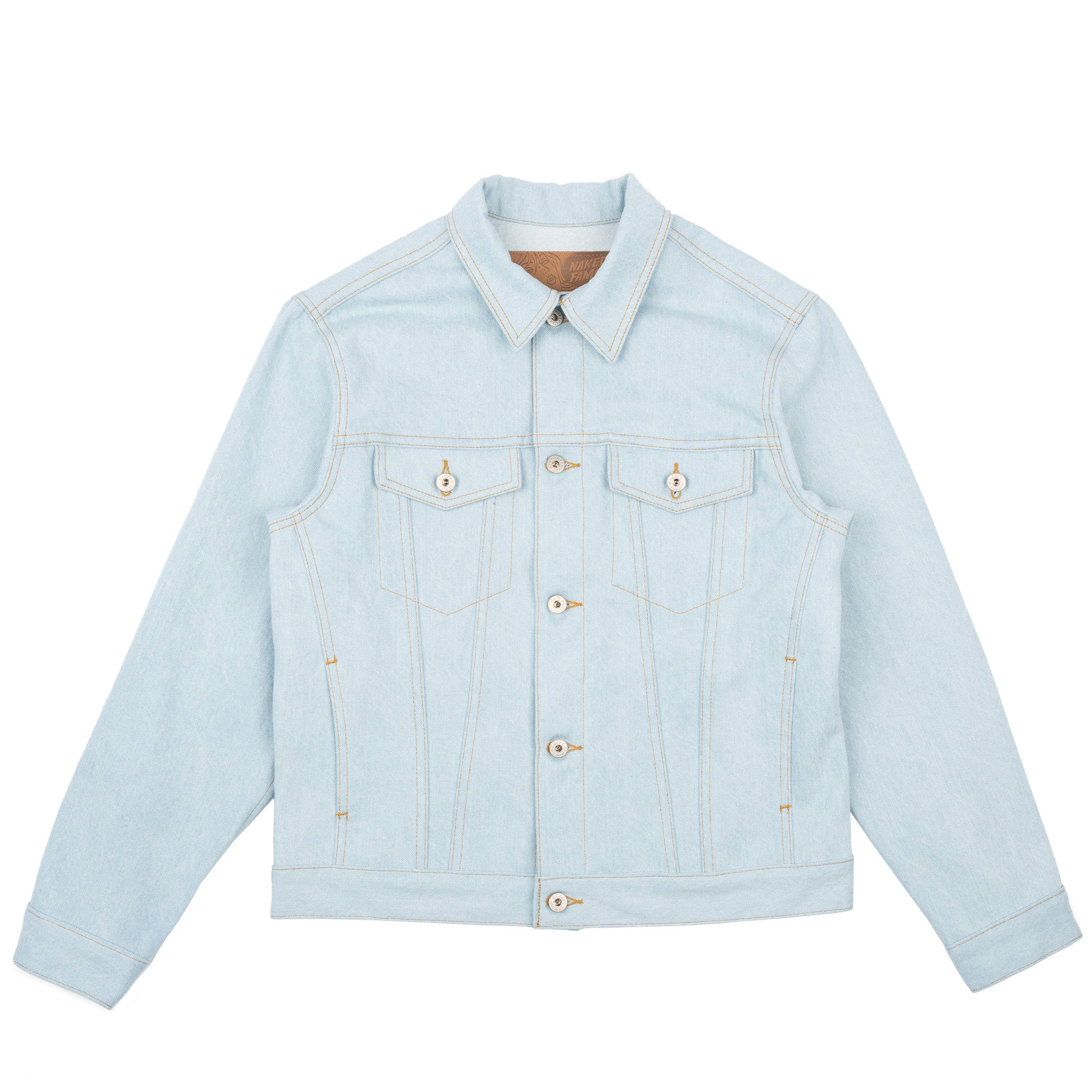 Denim Jacket - Secret Agent - Bleach Blue by Naked & Famous Denim