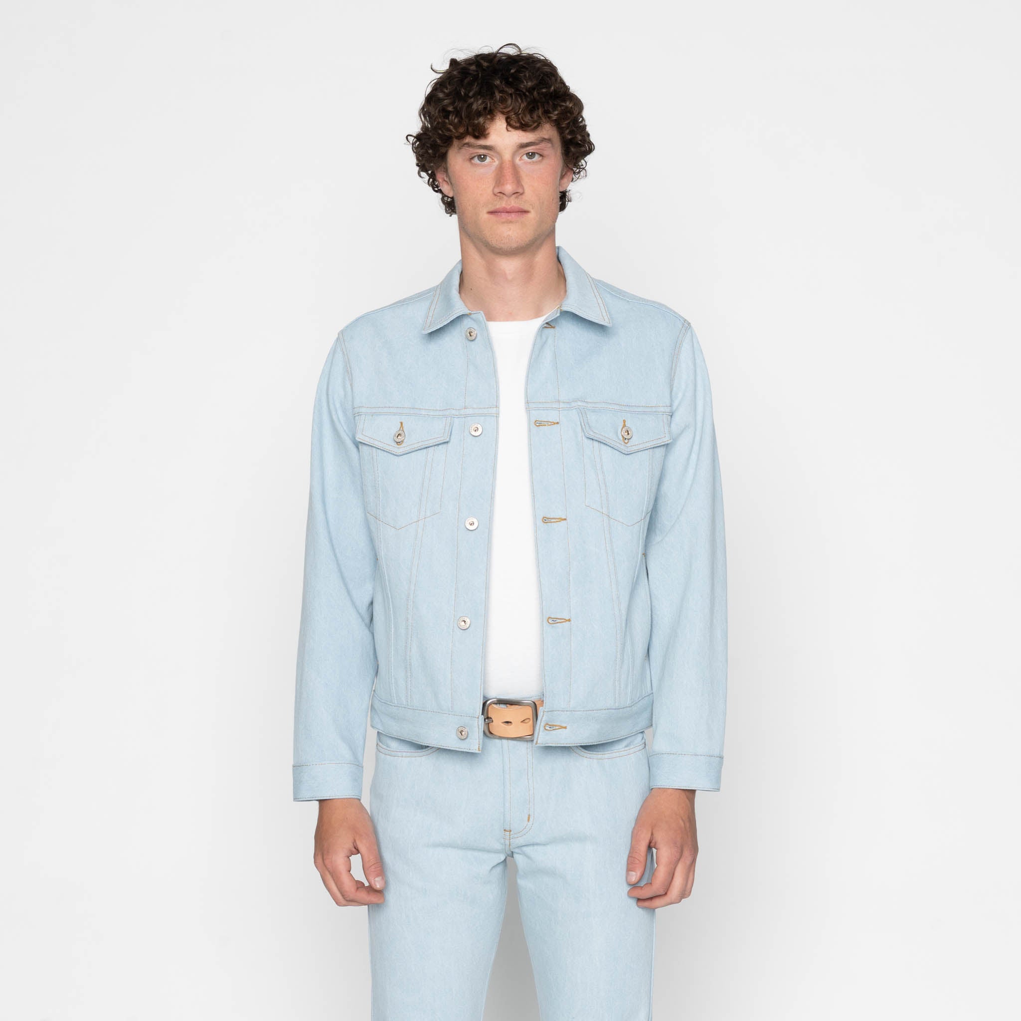 Denim Jacket - All Natural Ecru Foxfiber® | Naked & Famous Denim
