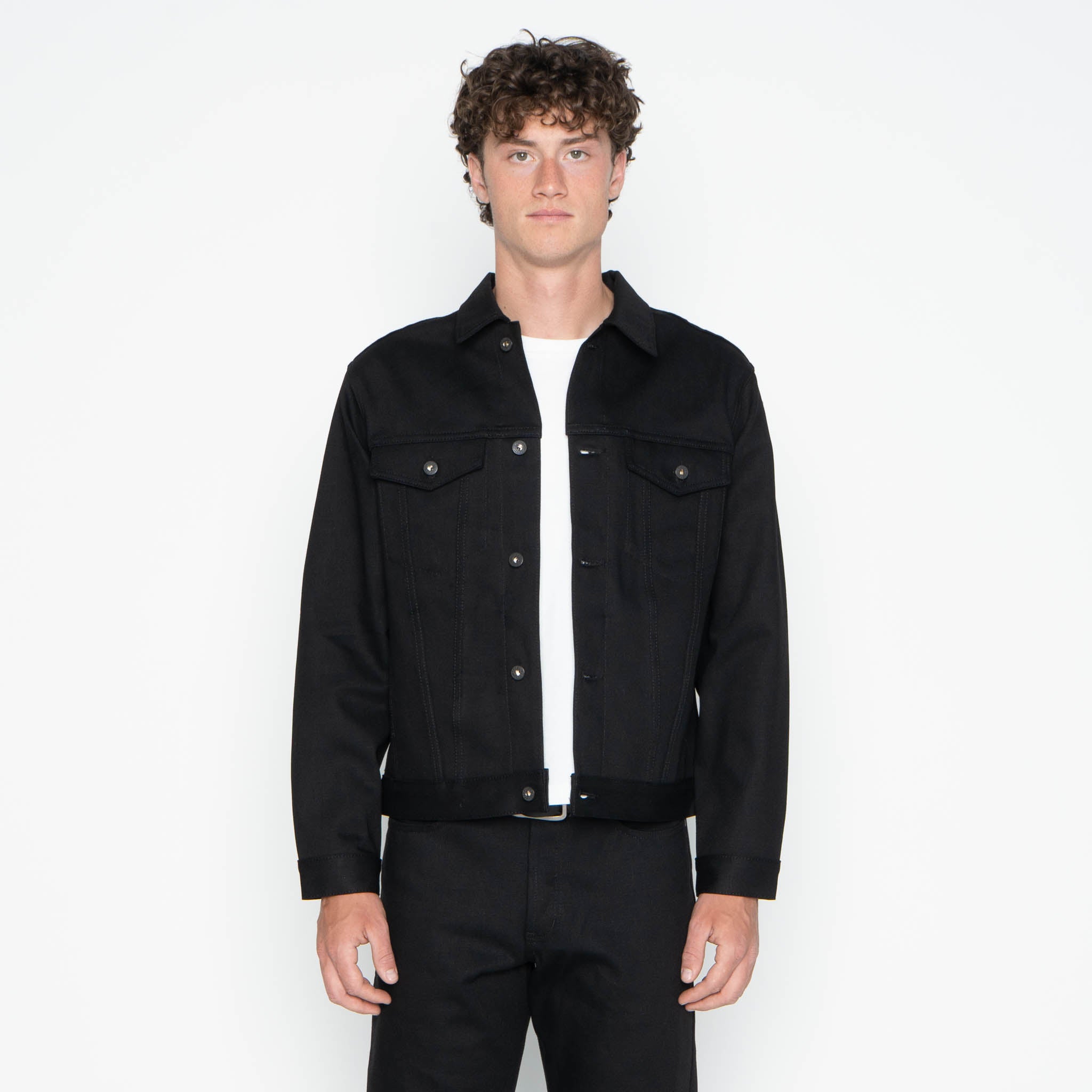 Denim Jacket - Solid Black Selvedge
