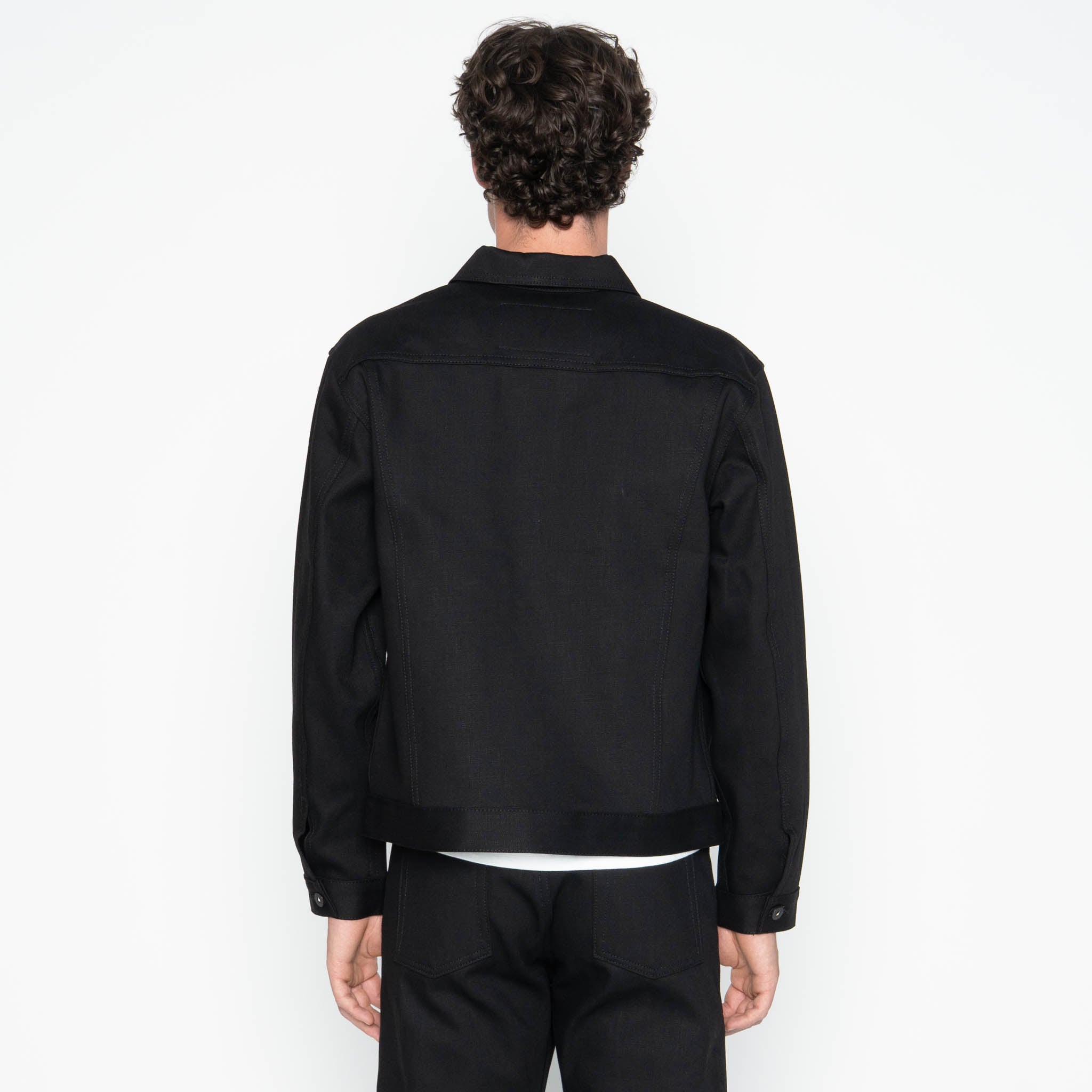 Denim Jacket - Solid Black Selvedge