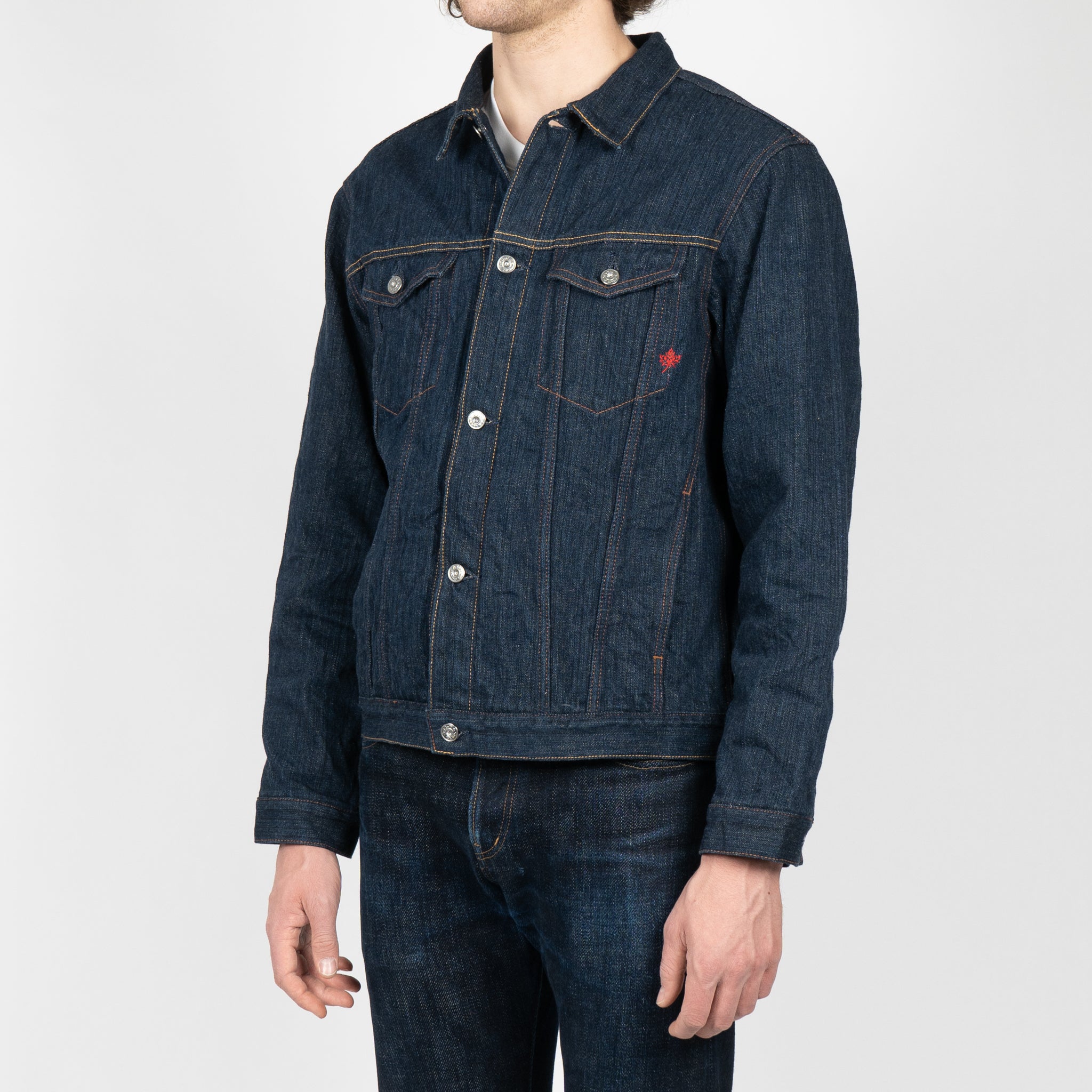 Denim Jacket - MIJ9 - "Tennen Ai" Natural Indigo Slub Selvedge by Naked & Famous Denim