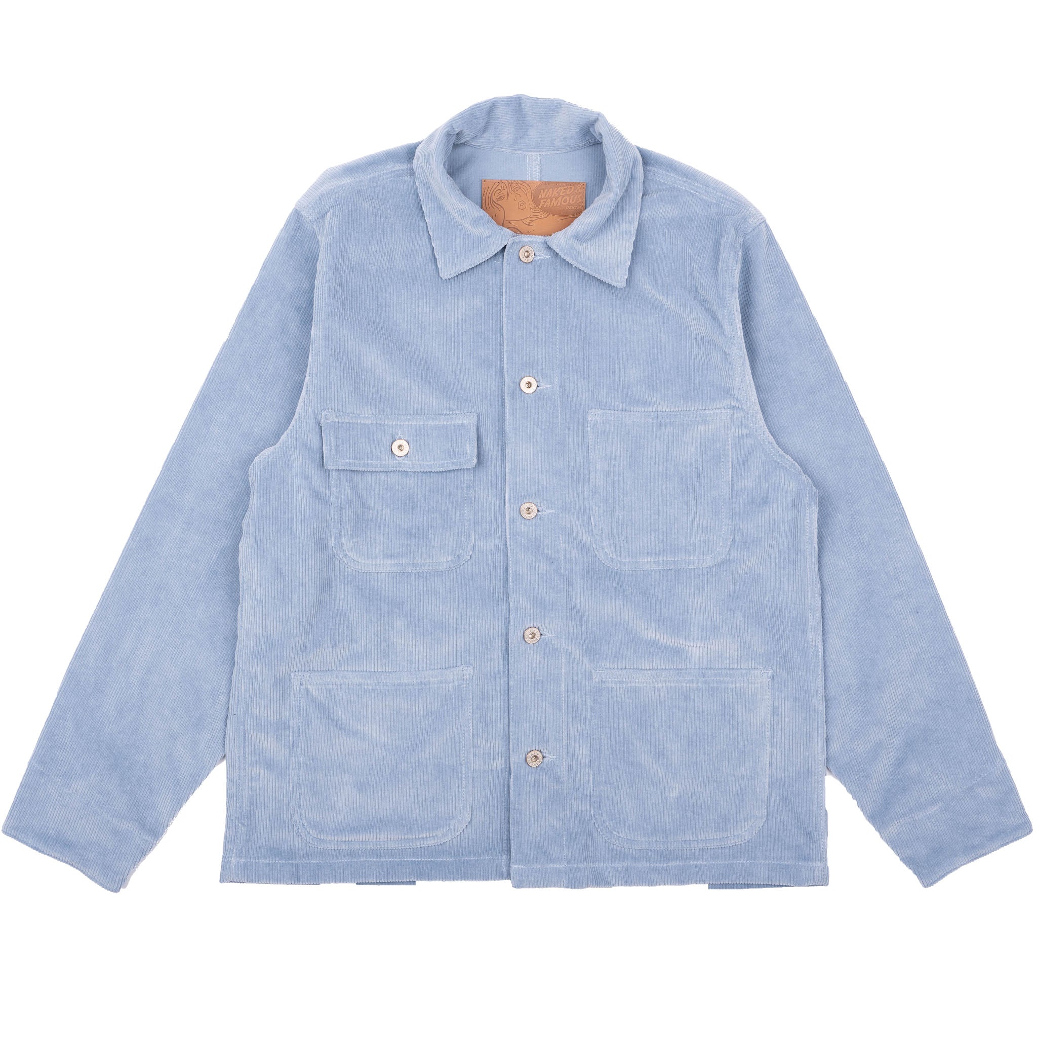 Chore Coat - Faded Corduroy Organic - Pale Indigo