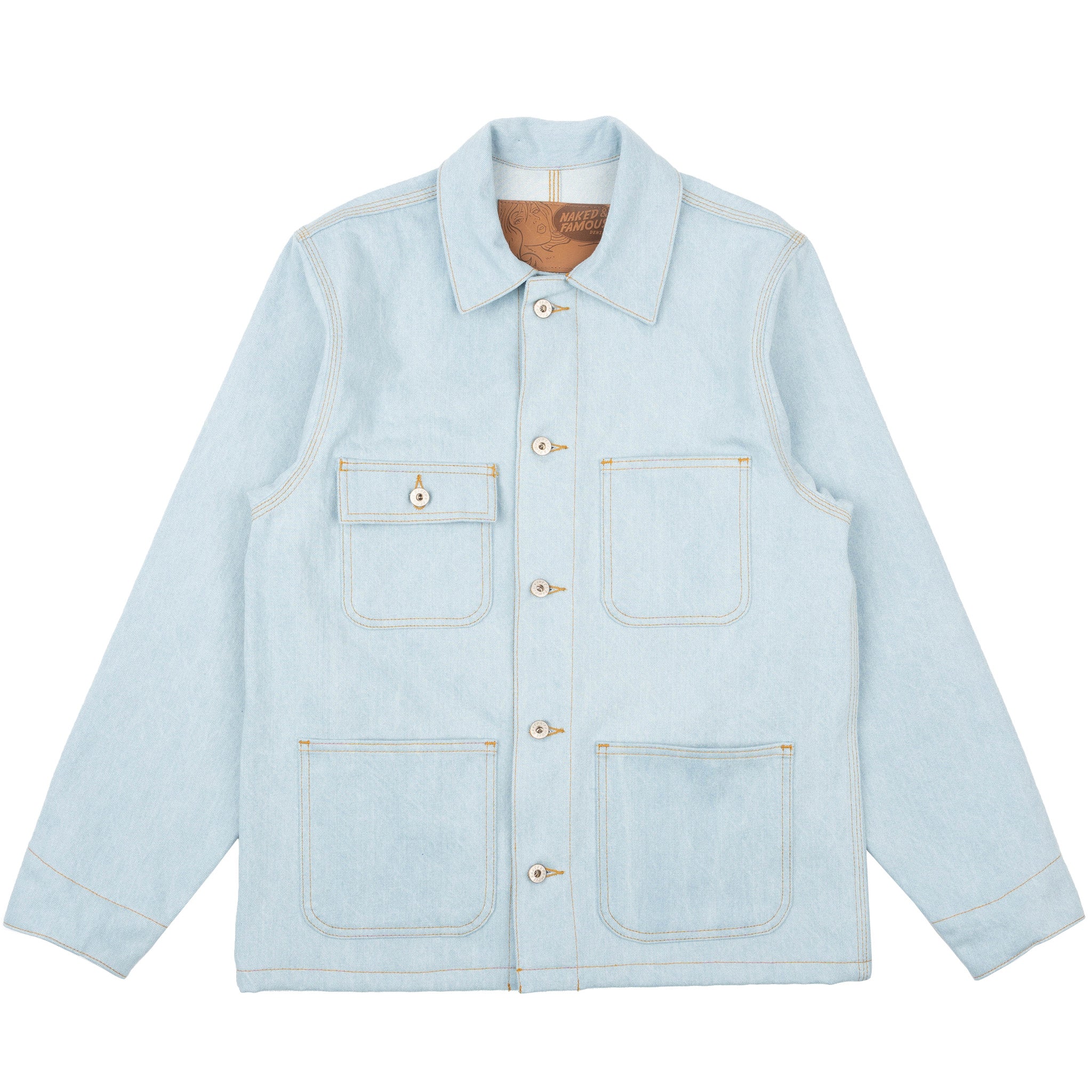 Chore Coat - Secret Agent - Bleach Blue by Naked & Famous Denim