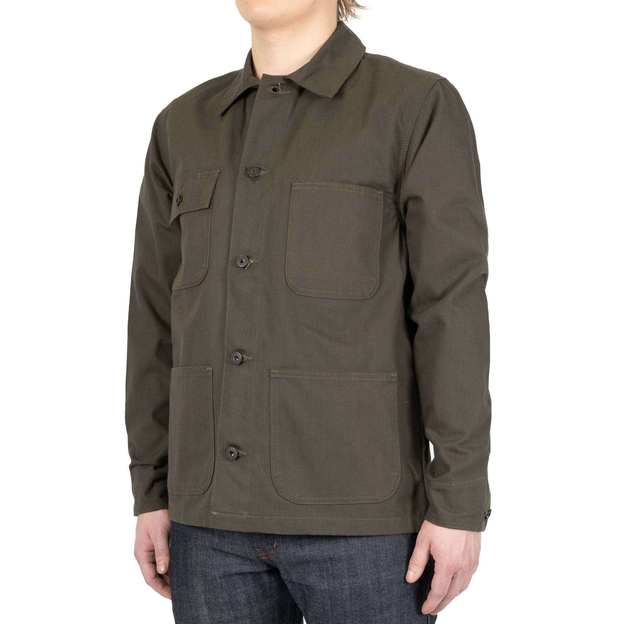 Chore Coat - Green Canvas by Naked & Famous Denim