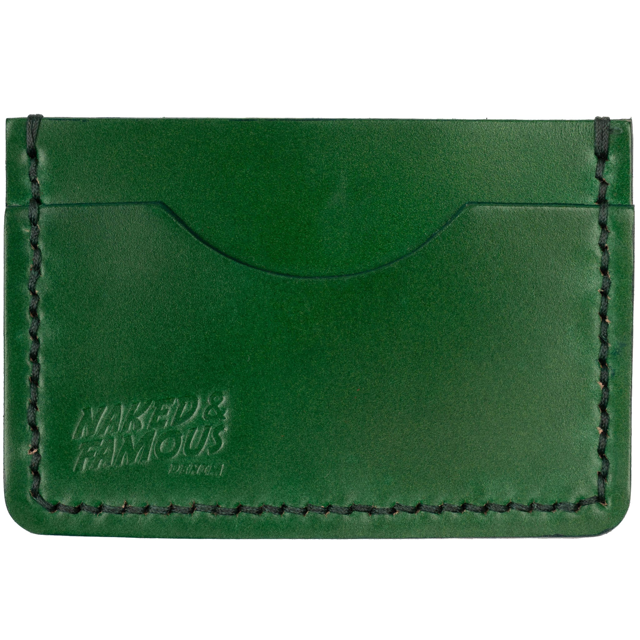 Card Case - Full Grain Leather - Green | Naked & Famous Denim