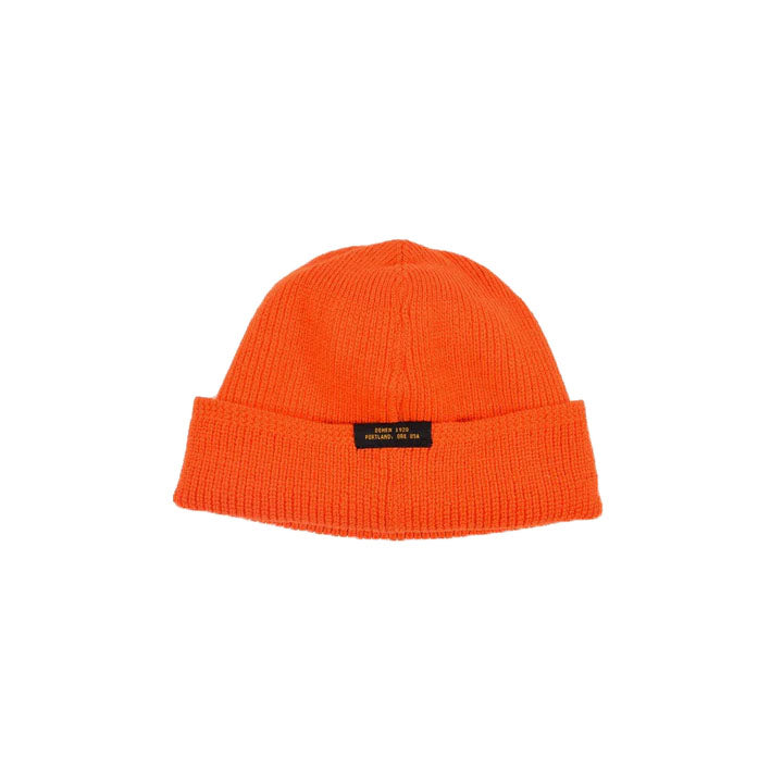 Wool Knit Watch Cap -  Safety Orange