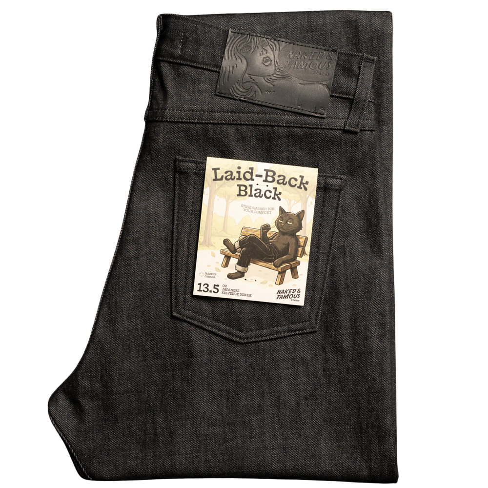 Strong Guy - Laid-Back Black by Naked & Famous Denim