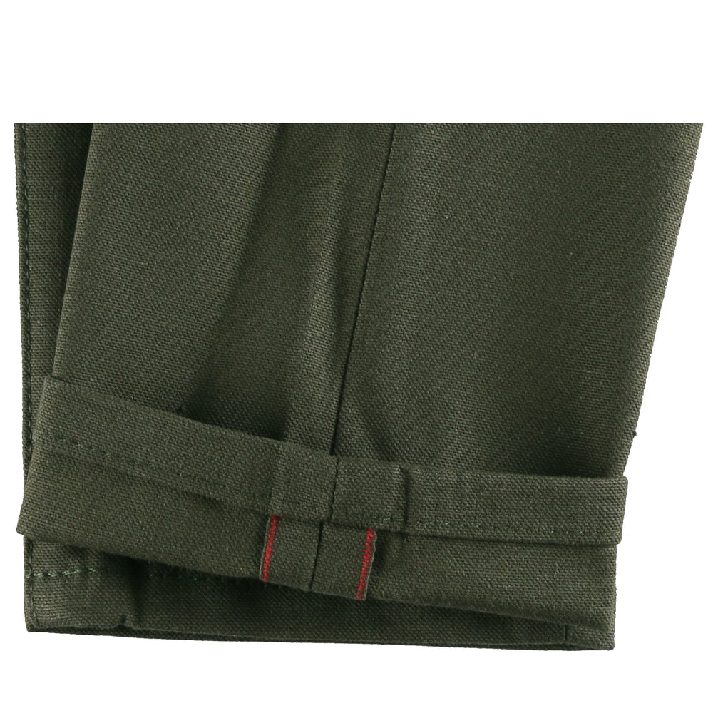 Max - Army Green Duck Selvedge by Naked & Famous Denim
