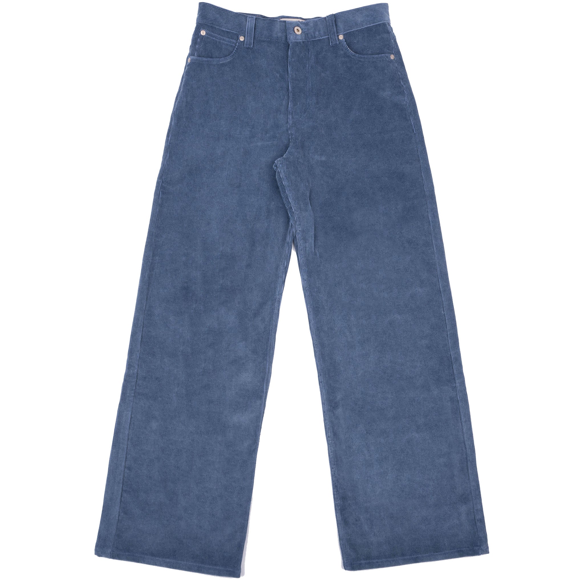 Wide Wild West  - Organic Faded Corduroy - Indigo