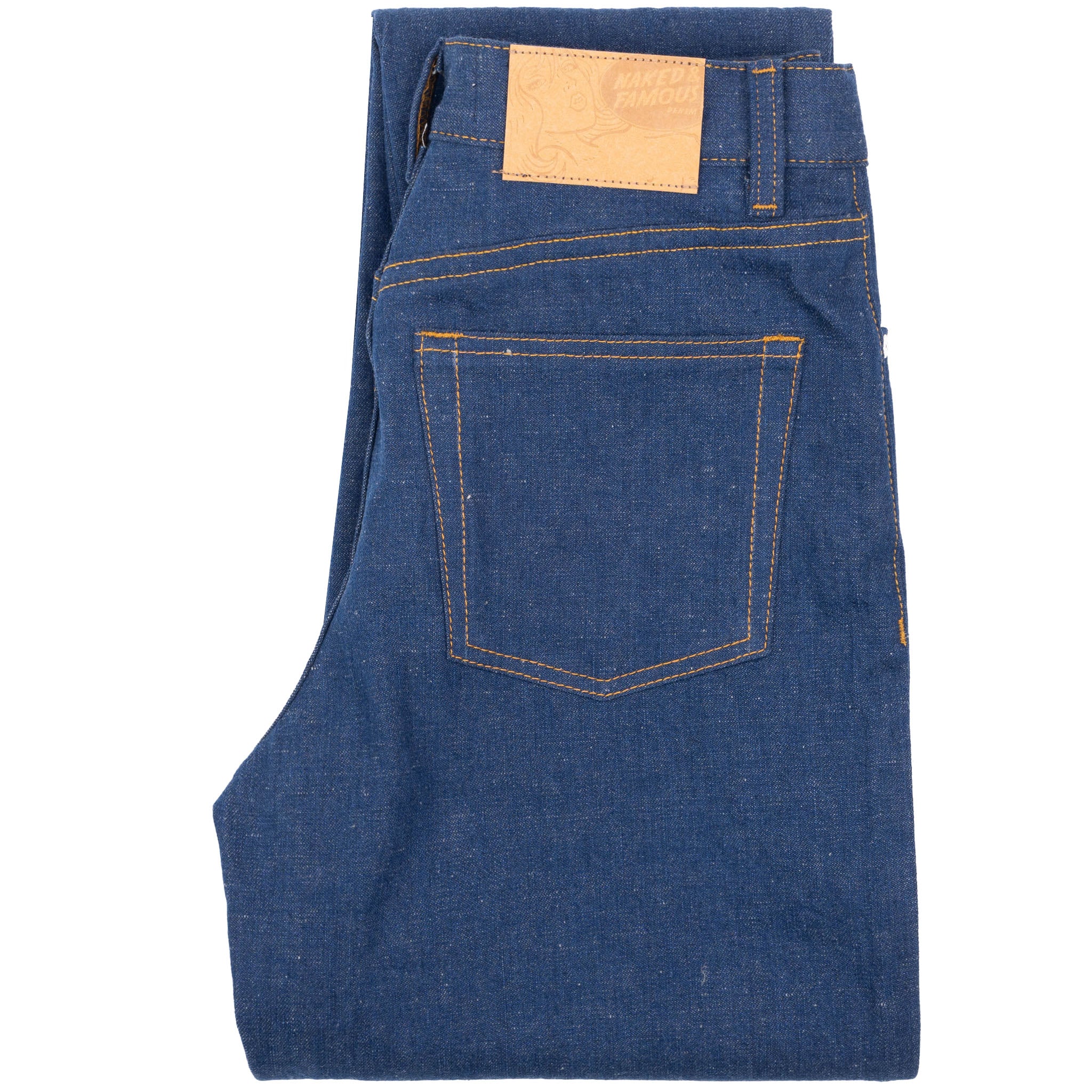 Bestie - 2x1 Dungaree Nep Denim - Mid Indigo by Naked & Famous Denim