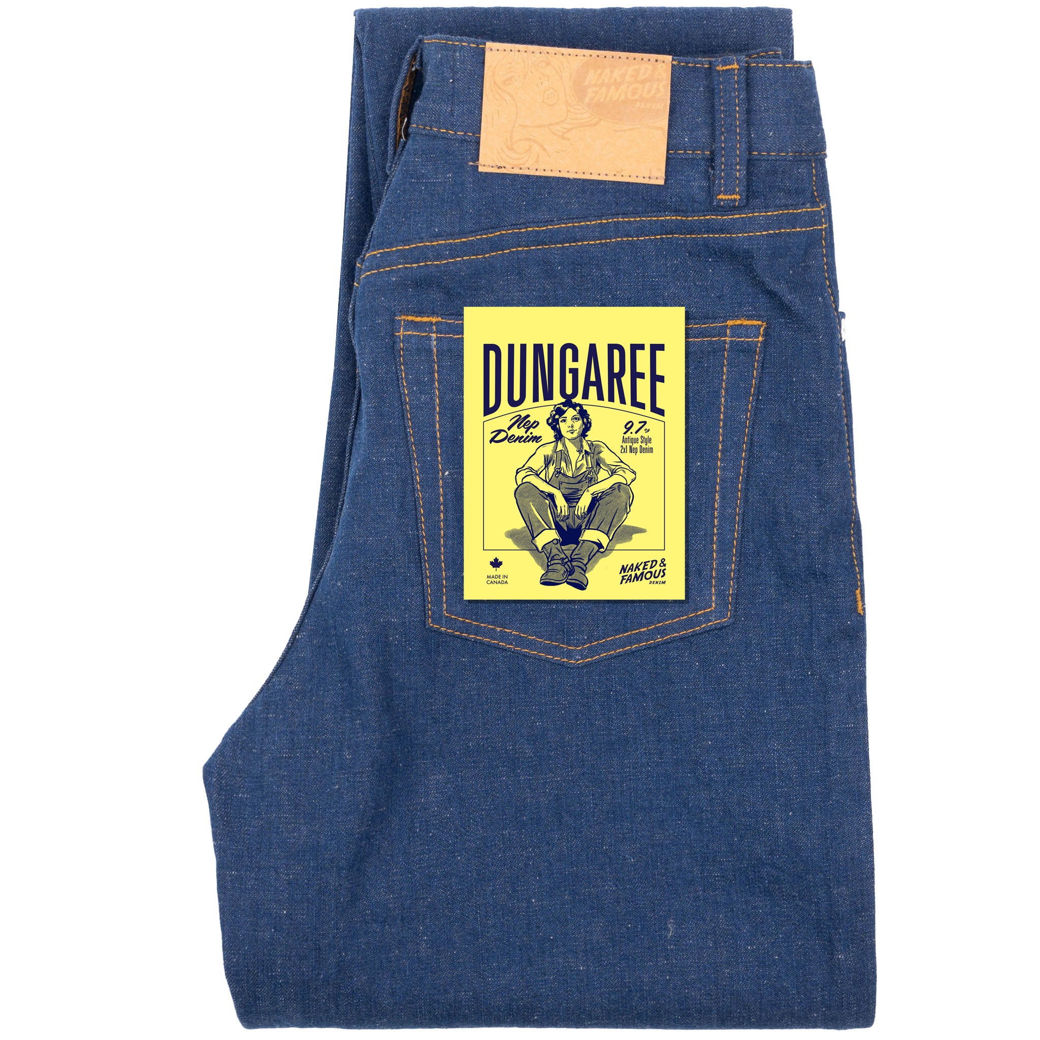 Bestie - 2x1 Dungaree Nep Denim - Mid Indigo