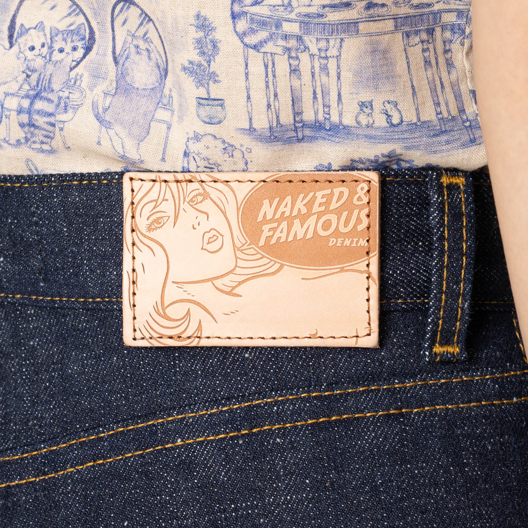 Super Girl - Brawler Selvedge - Indigo by Naked & Famous Denim