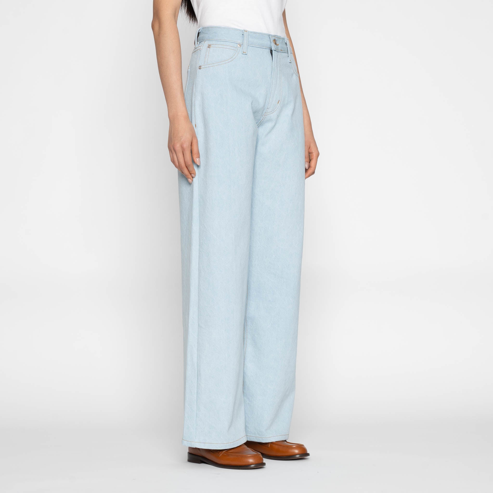 Wide Wild West - Secret Agent Denim - Bleach Blue