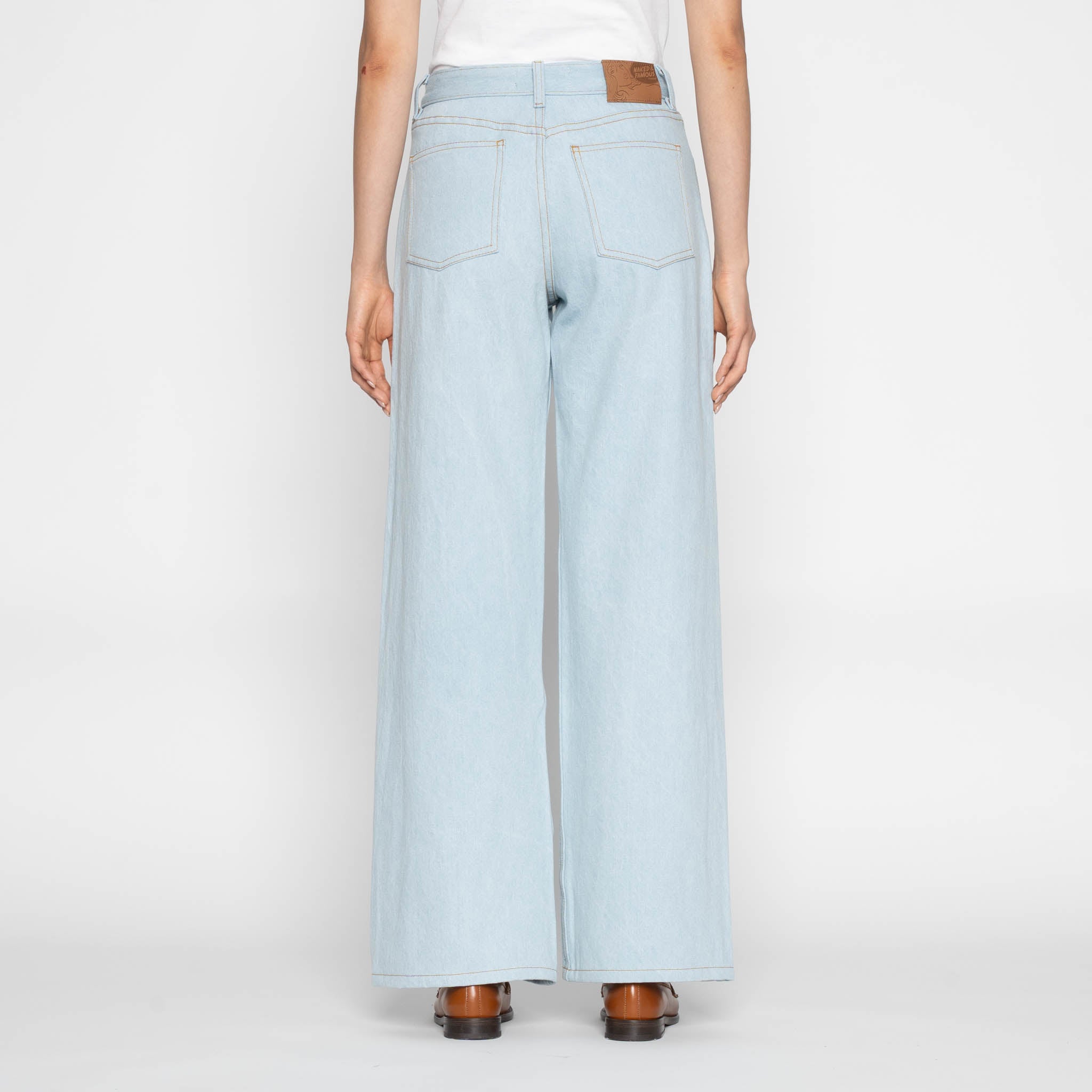 Wide Wild West - Secret Agent Denim - Bleach Blue