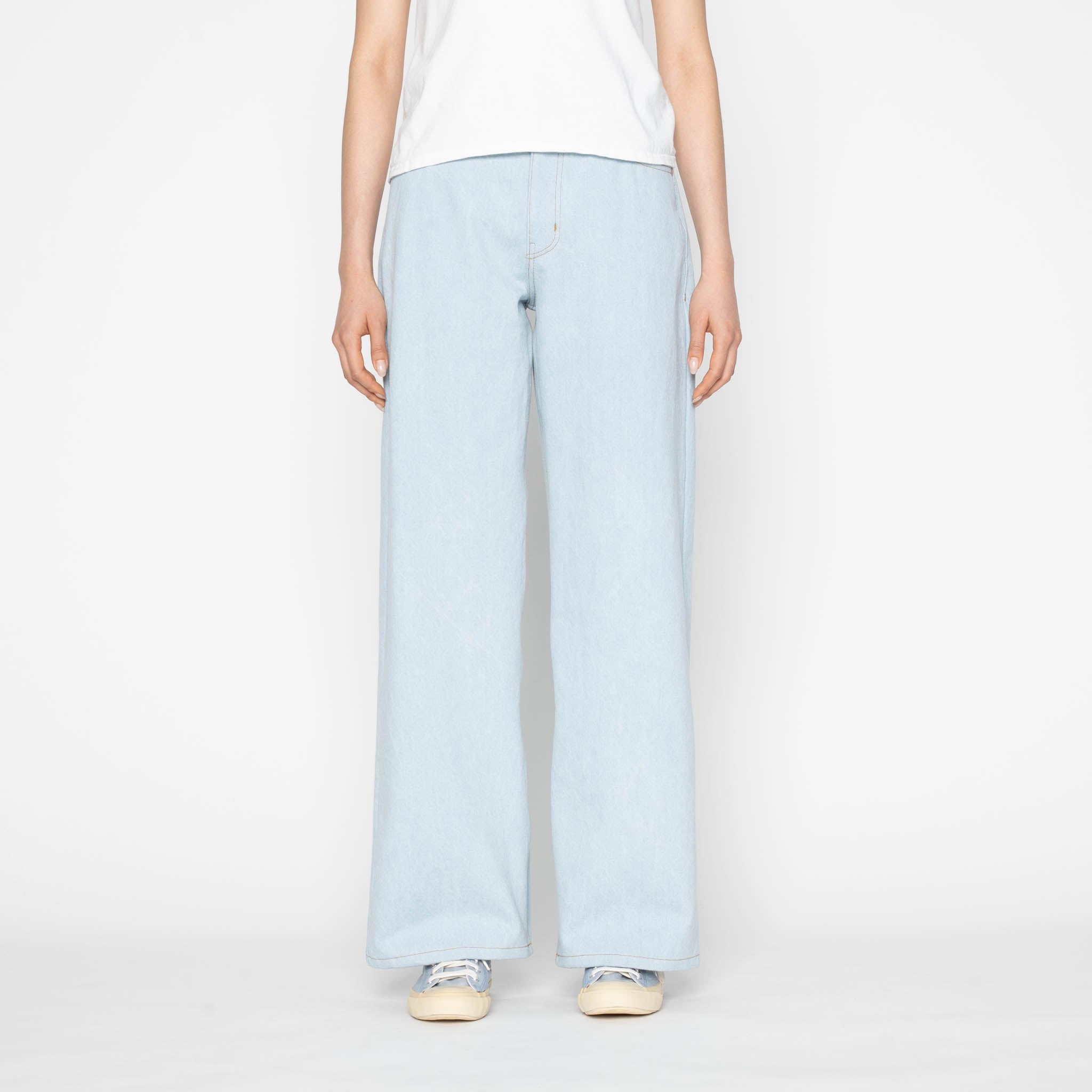 Wide Wild West - Secret Agent - Bleach Blue by Naked & Famous Denim
