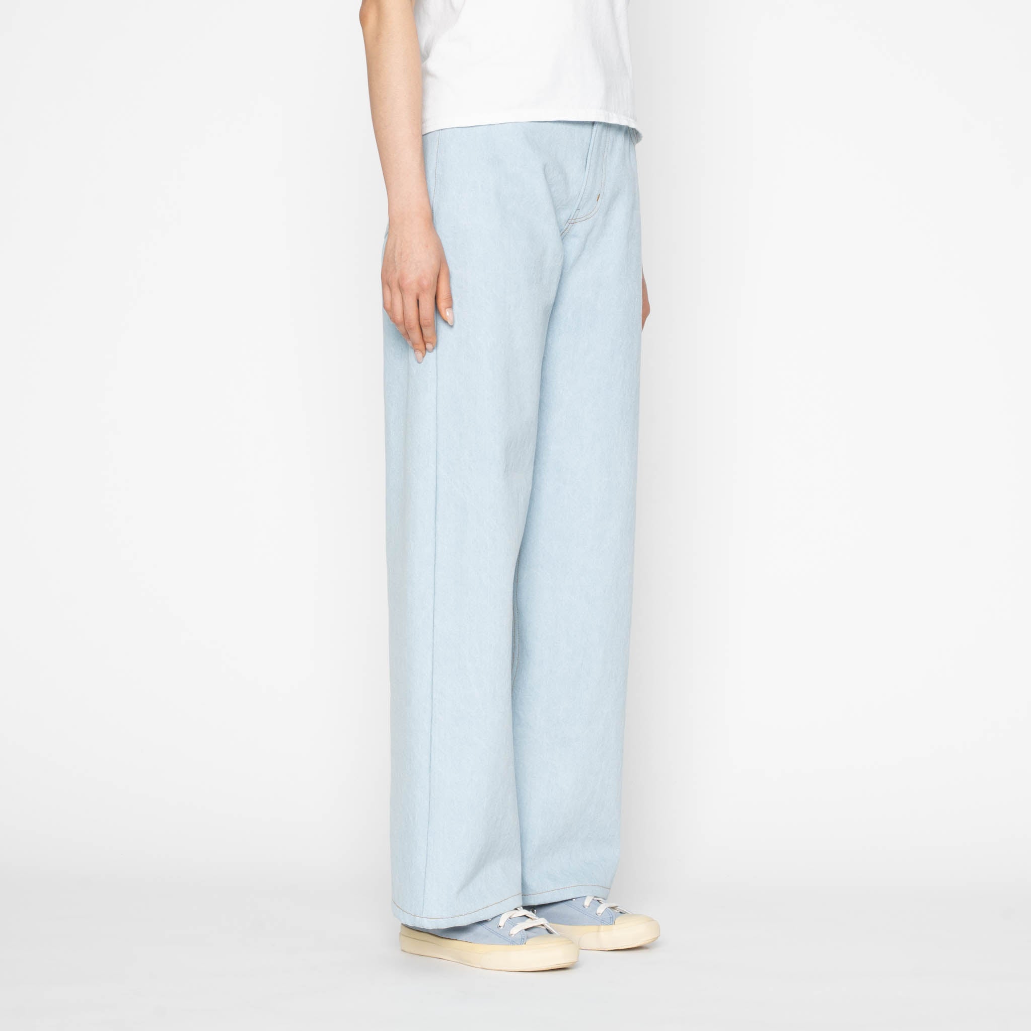 Wide Wild West - Secret Agent - Bleach Blue by Naked & Famous Denim