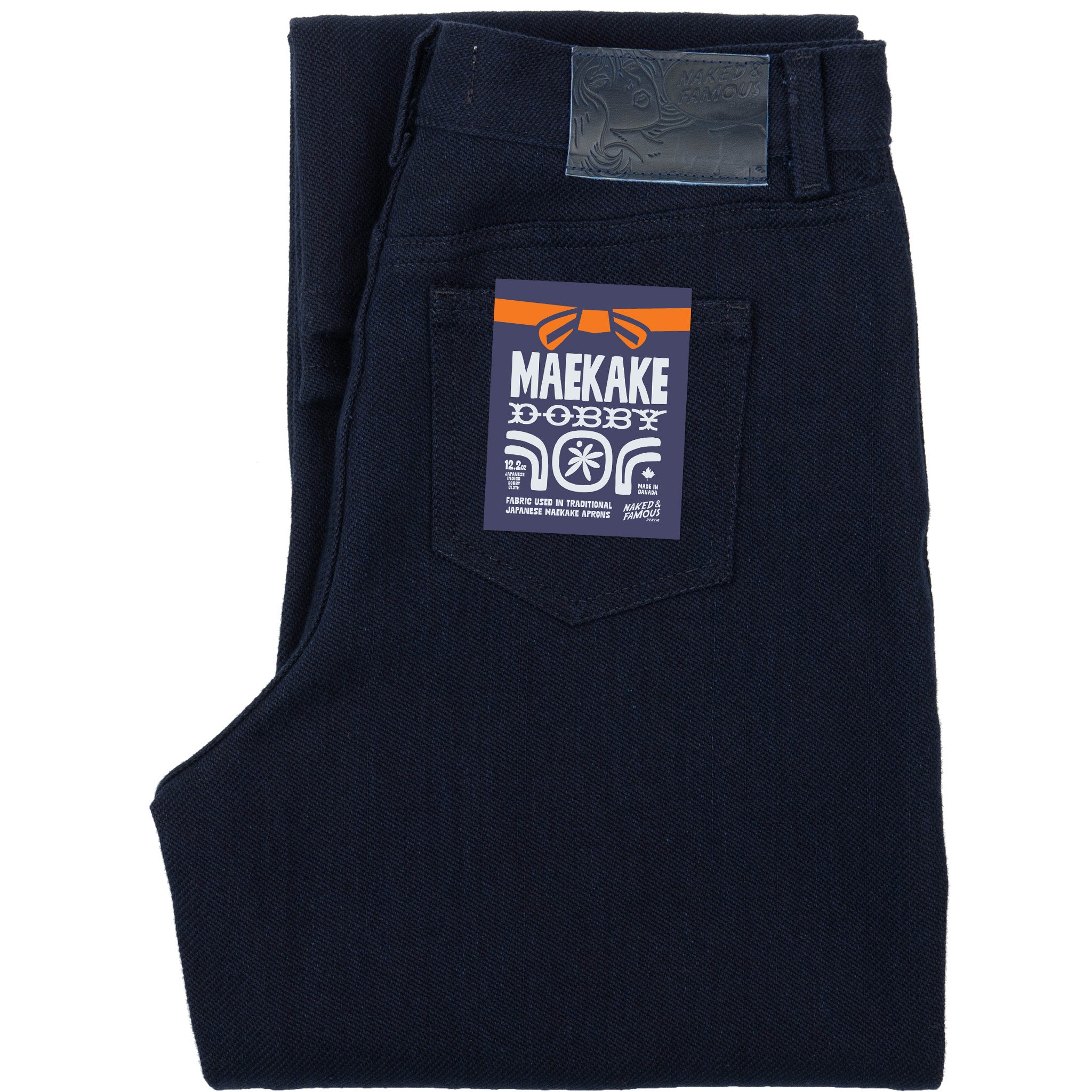 Wide Wild West - Maekake Dobby - Indigo by Naked & Famous Denim