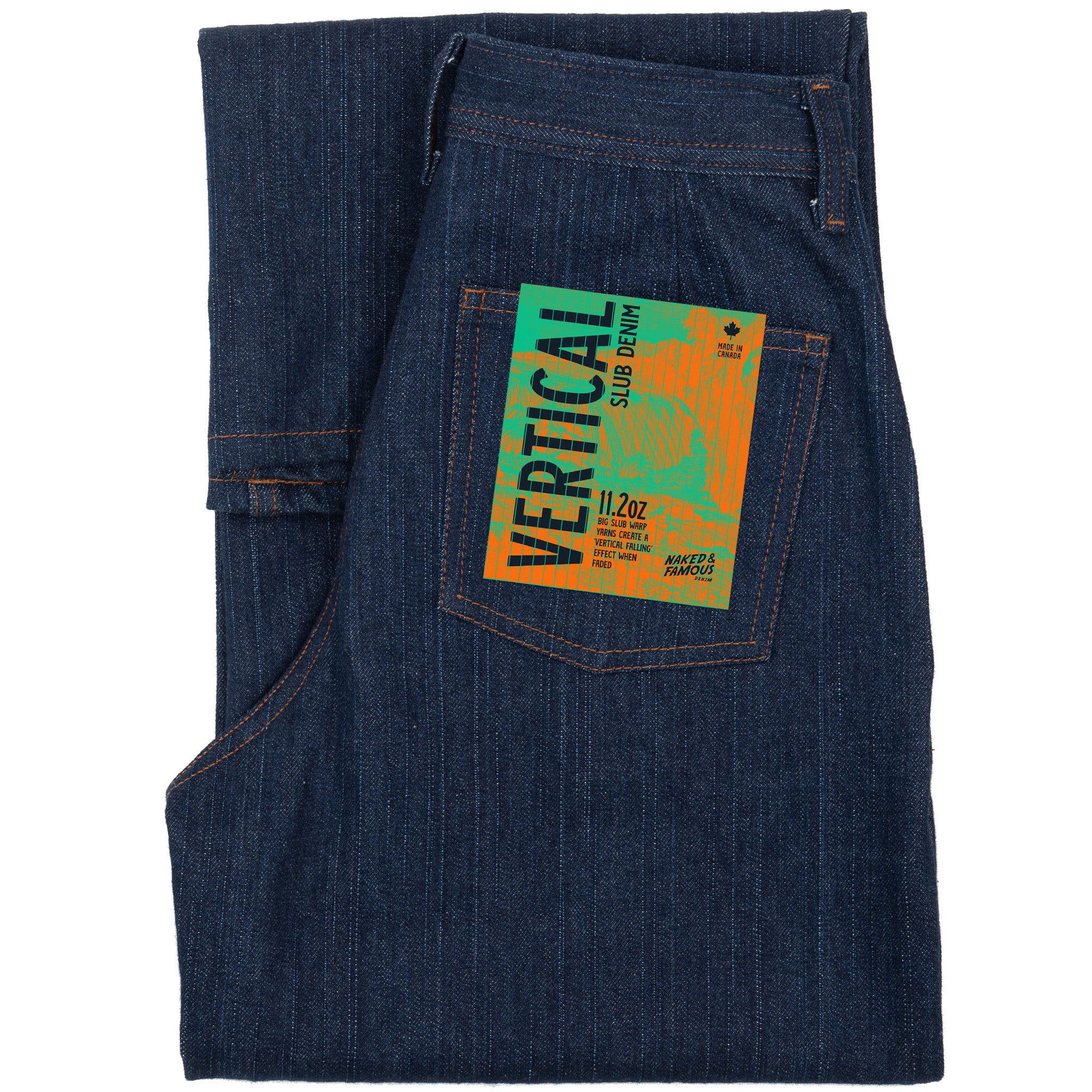Maudie - Vertical Slub Denim - Indigo by Naked & Famous Denim