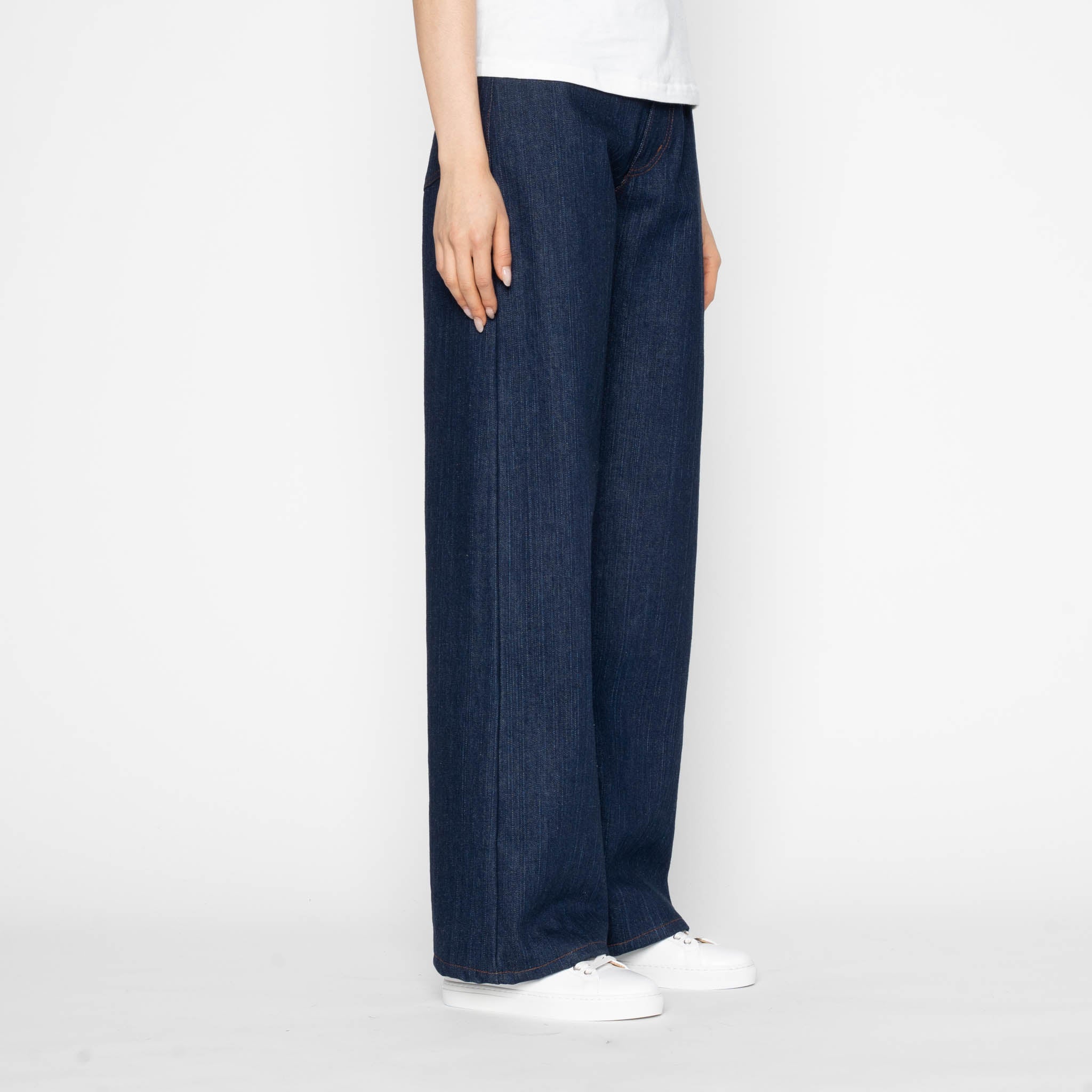 Wide Wild West - Vertical Slub Denim - Indigo by Naked & Famous Denim