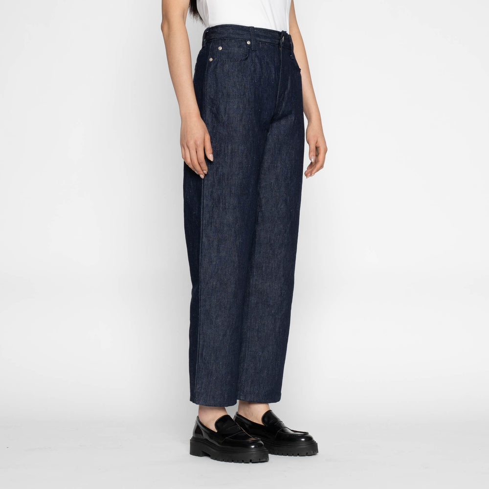 Bestie - Linen Blend Denim - Indigo by Naked & Famous Denim