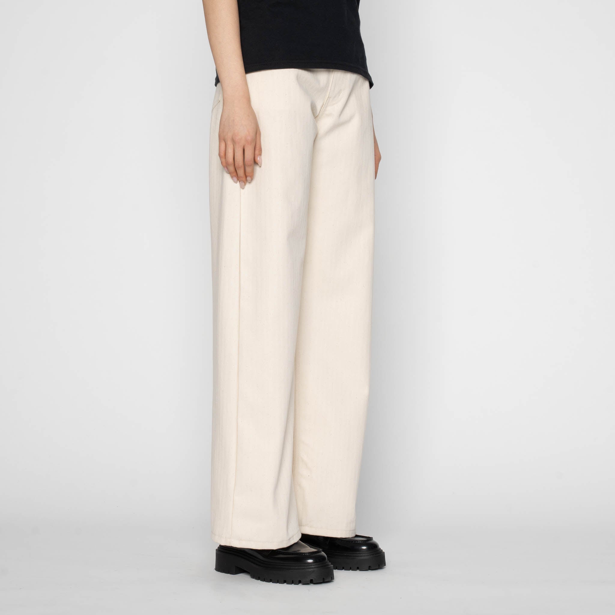 Wide Wild West - Hard Twist Organic Herringbone by Naked & Famous Denim