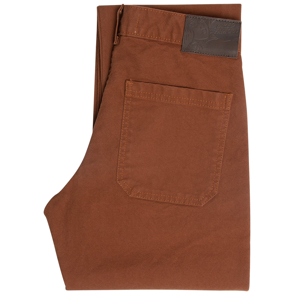 Fatigue Pant - Brick Canvas by Naked & Famous Denim
