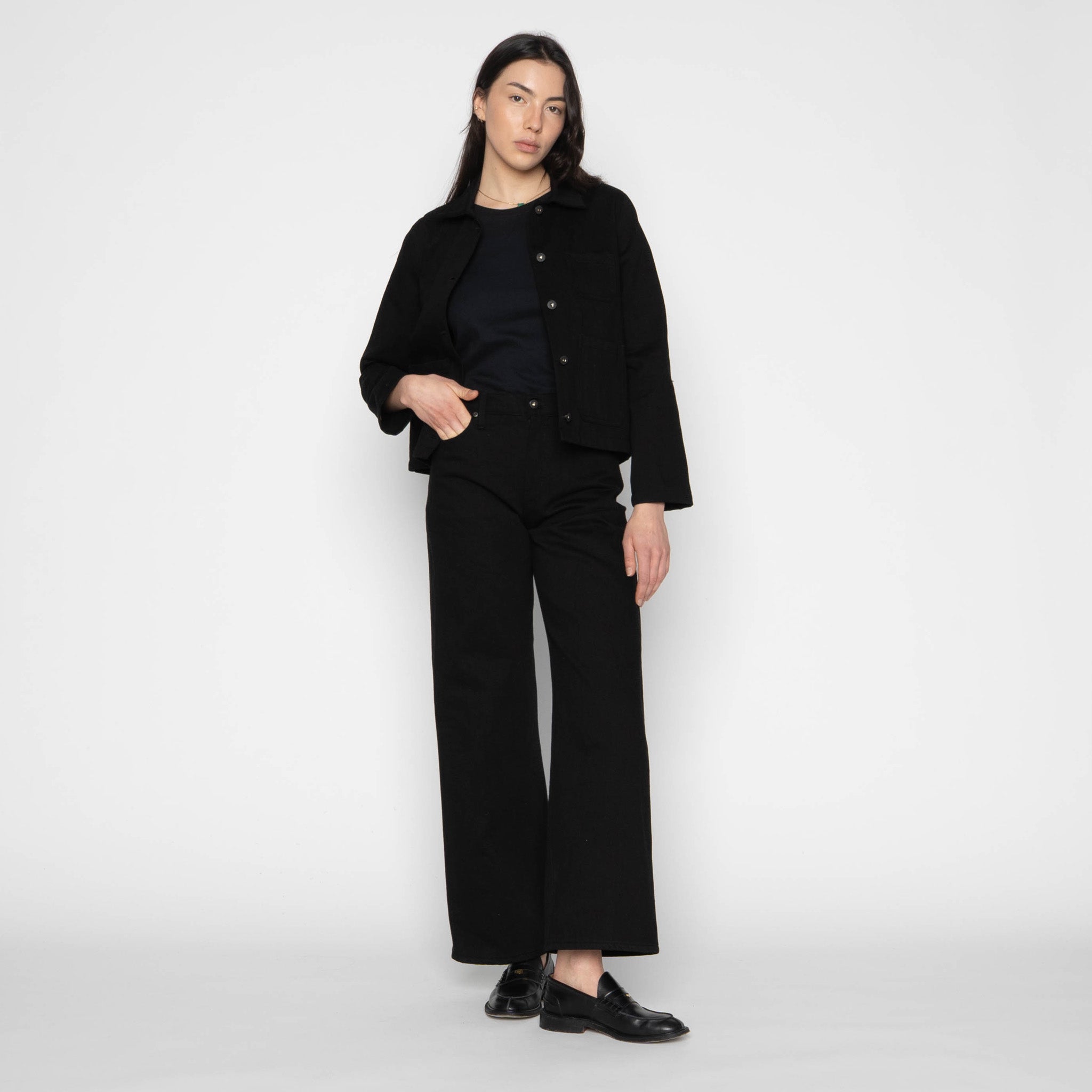 Wide Wild West - Shadow Black by Naked & Famous Denim