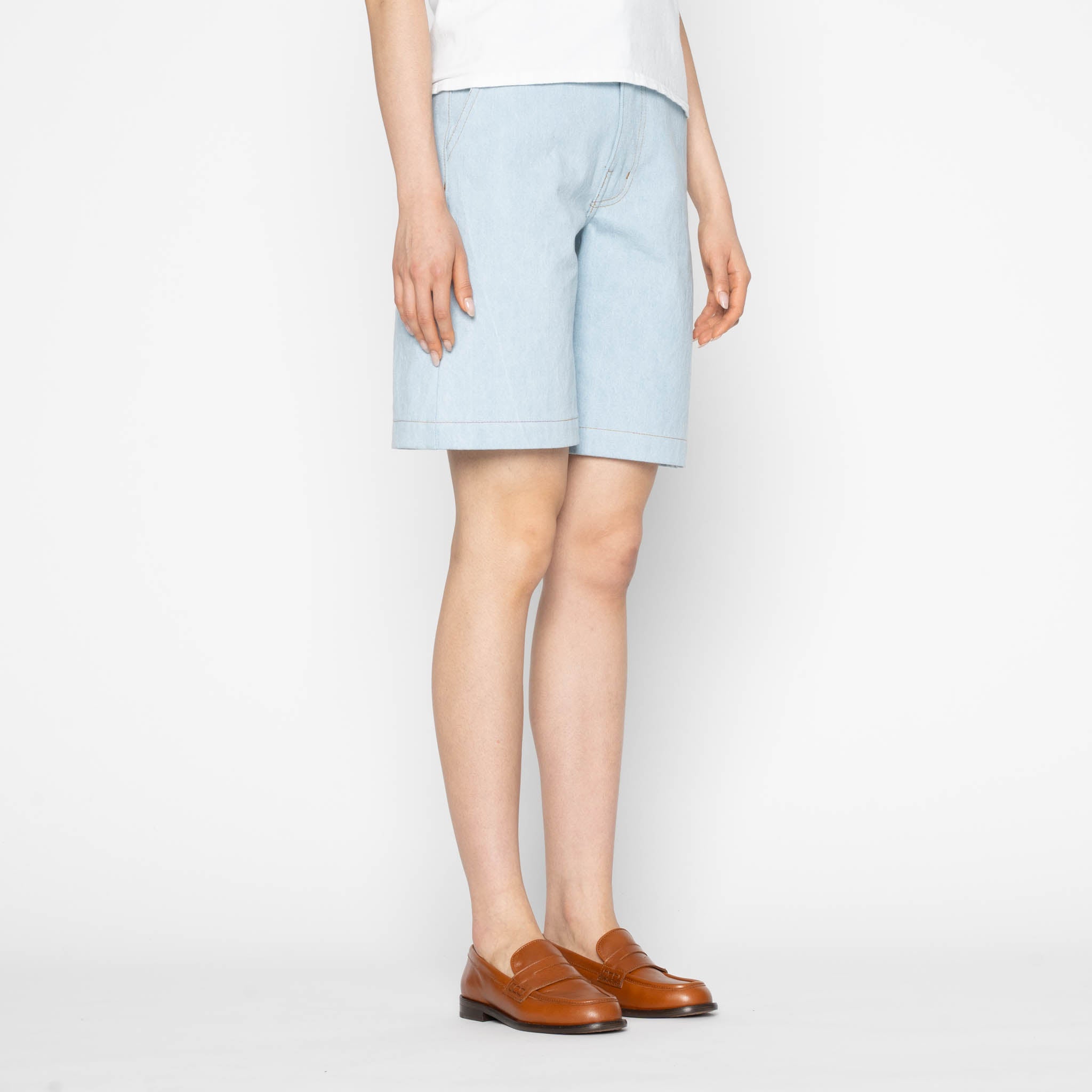 Andie Shorts - Secret Agent Denim - Bleach Blue