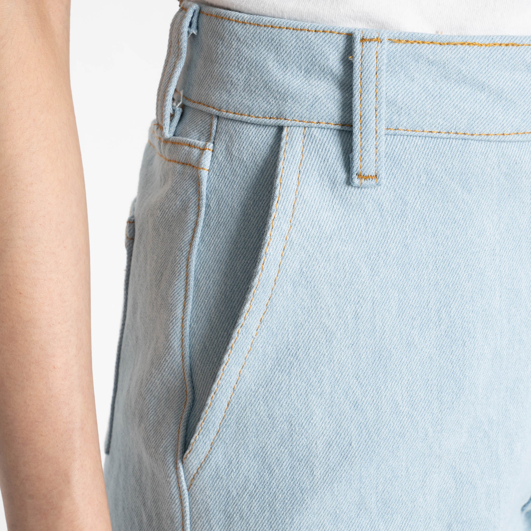 Andie Shorts - Secret Agent Denim - Bleach Blue