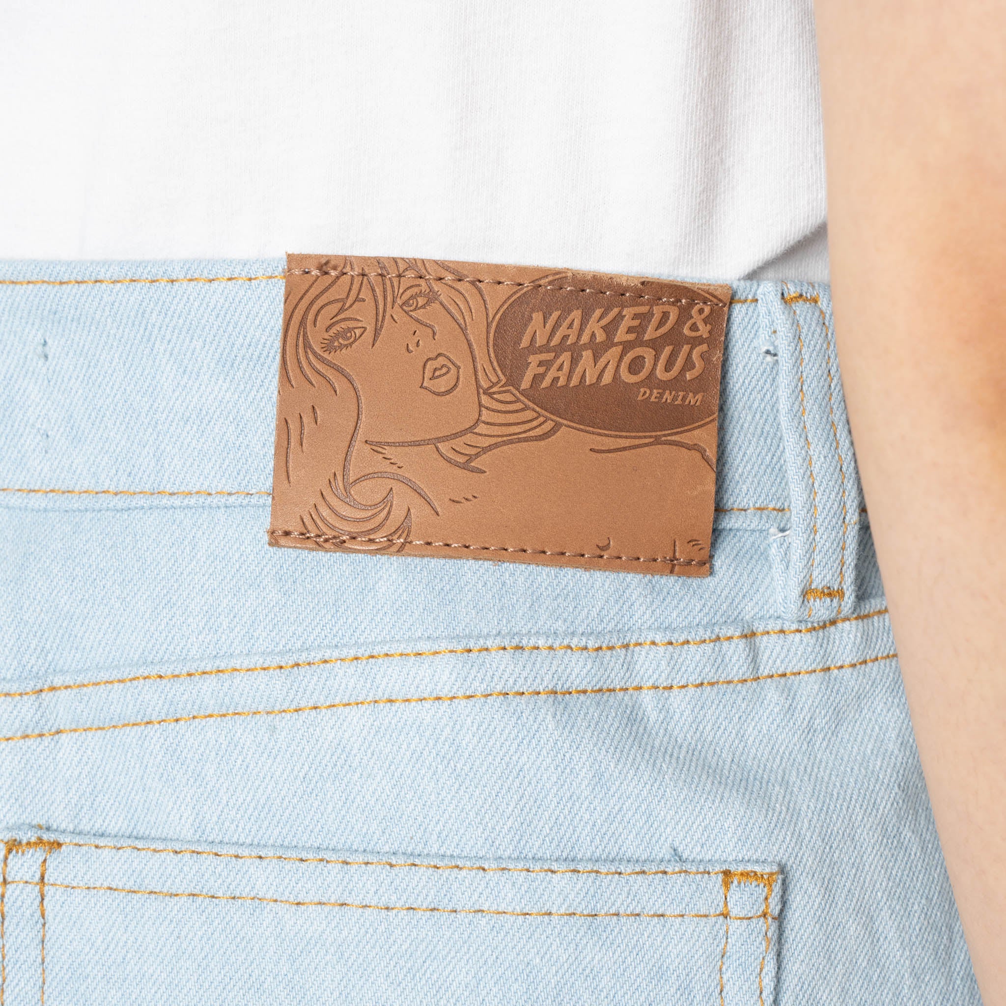 Andie Shorts - Secret Agent Denim - Bleach Blue