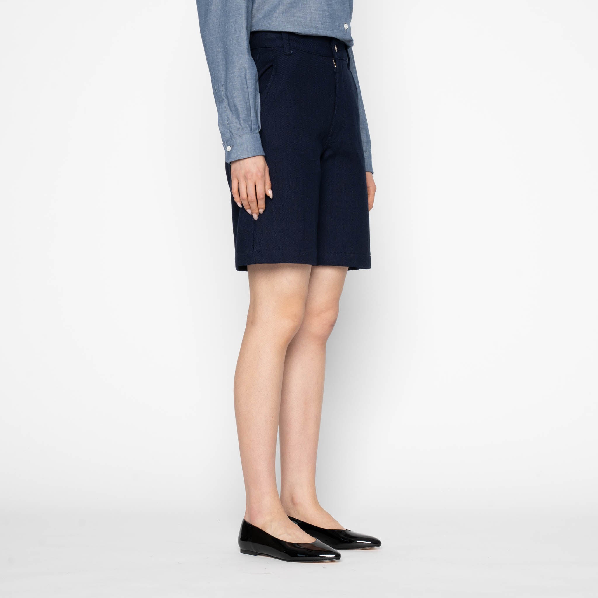 Andie Shorts - Maekake Dobby - Indigo