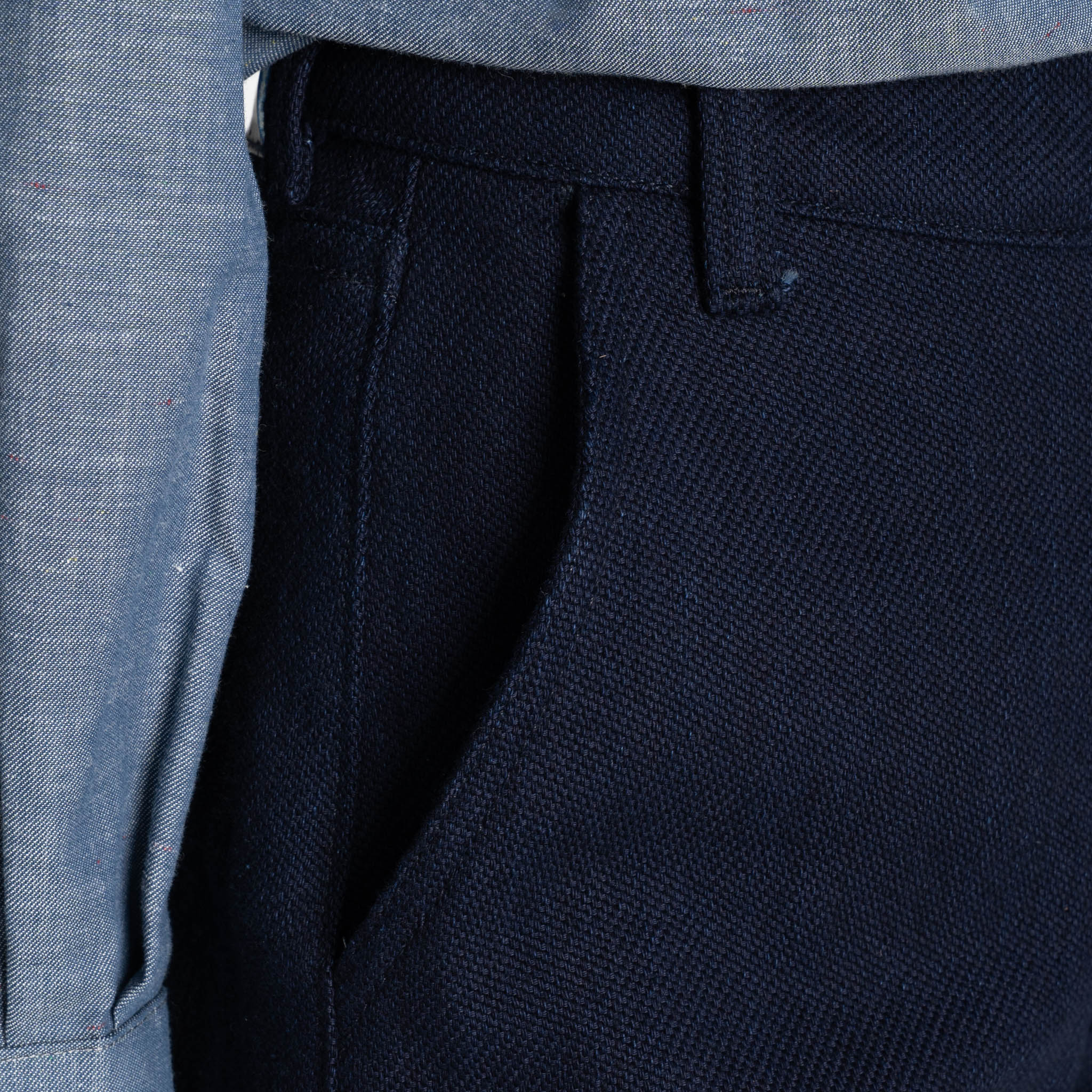 Denim Short - Maekake Dobby - Indigo by Naked & Famous Denim