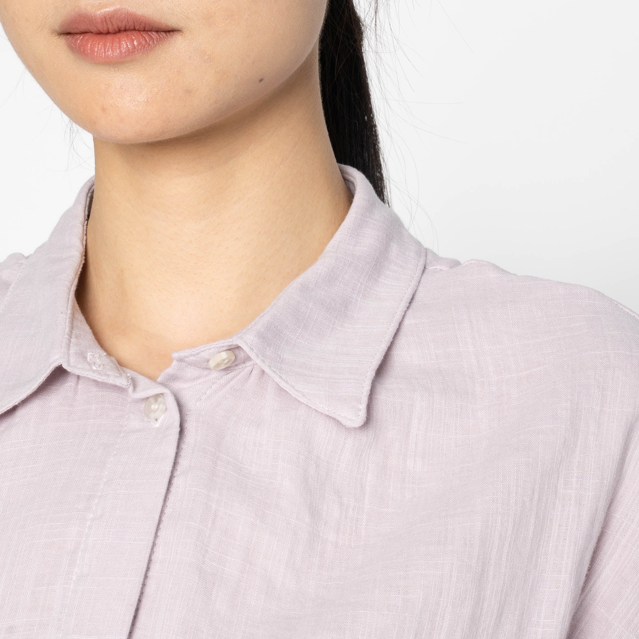Billie Shirt - Double Weave Gauze - Lavender by Naked & Famous Denim