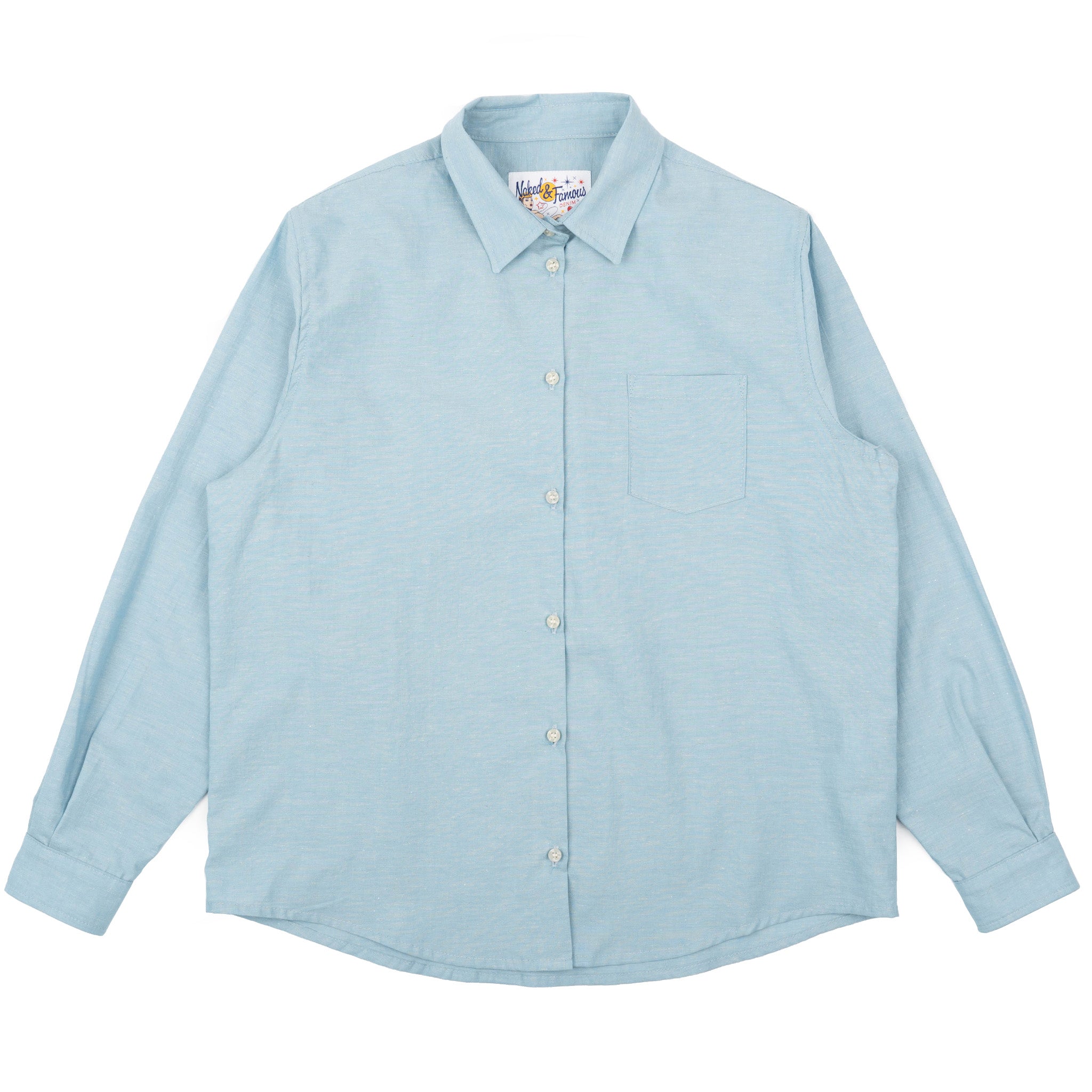 Judy Shirt - Selvedge Chambray - Pale Blue