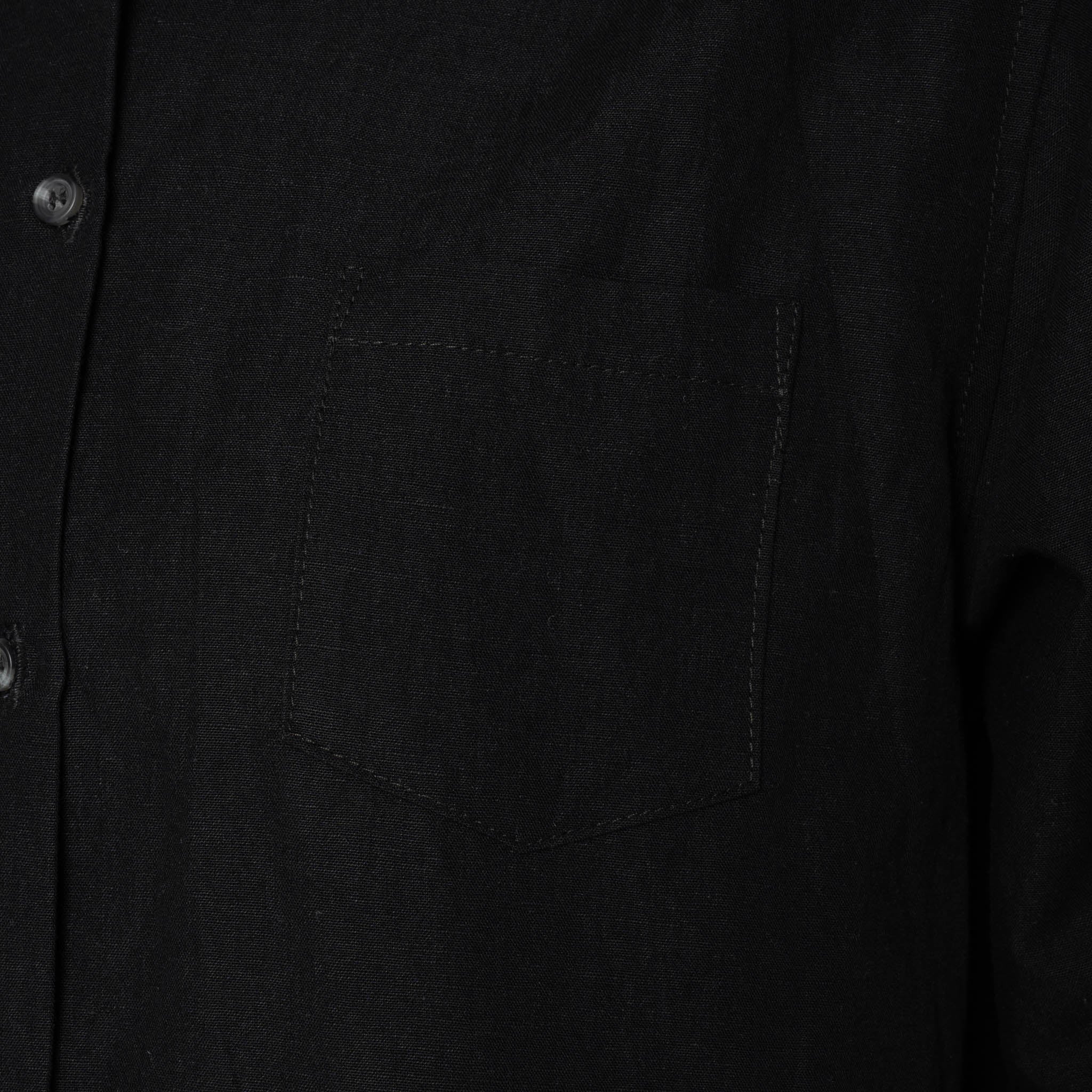 Judy - Linen Blend Denim - Black by Naked & Famous Denim