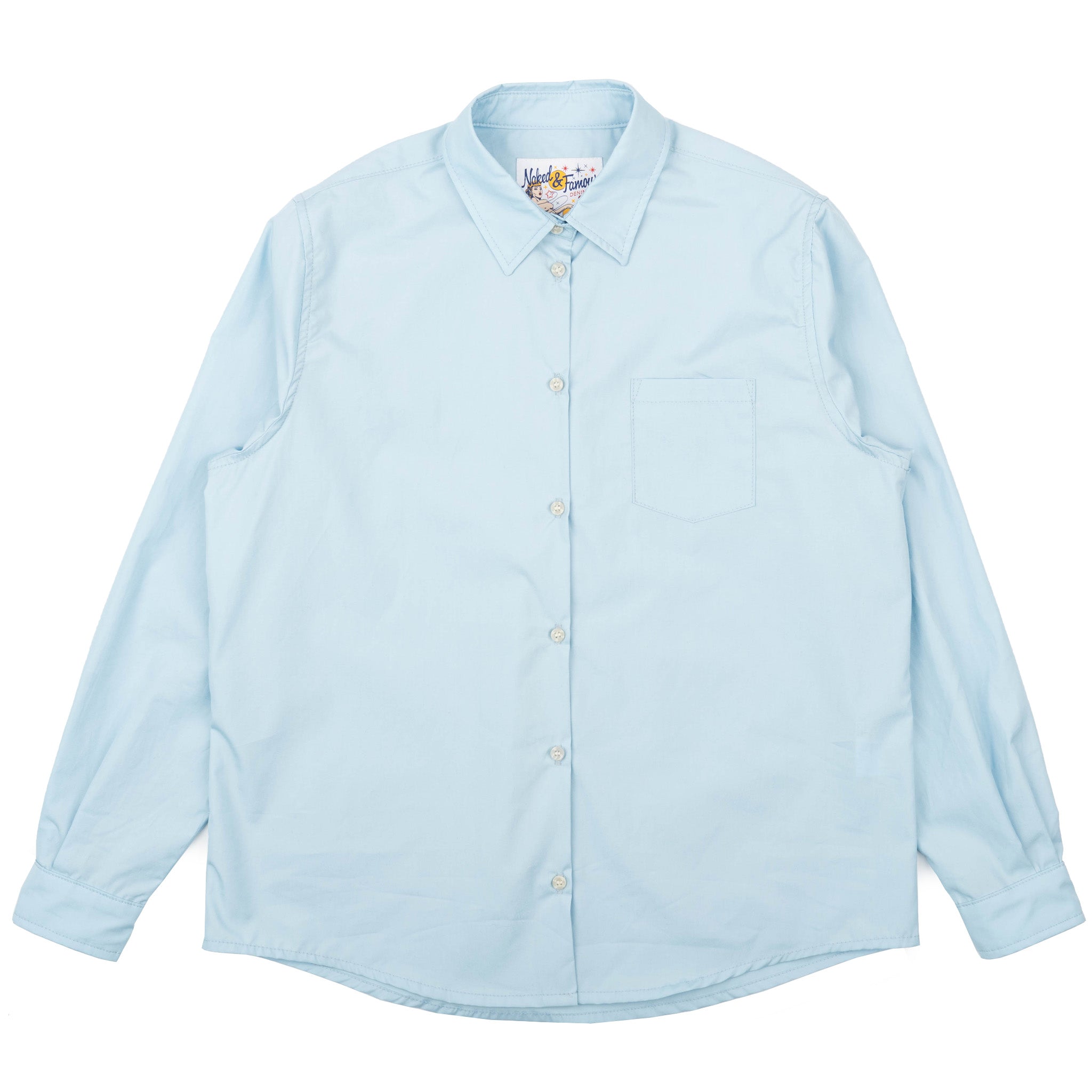 Judy - Pima Pique - Pale Blue by Naked & Famous Denim