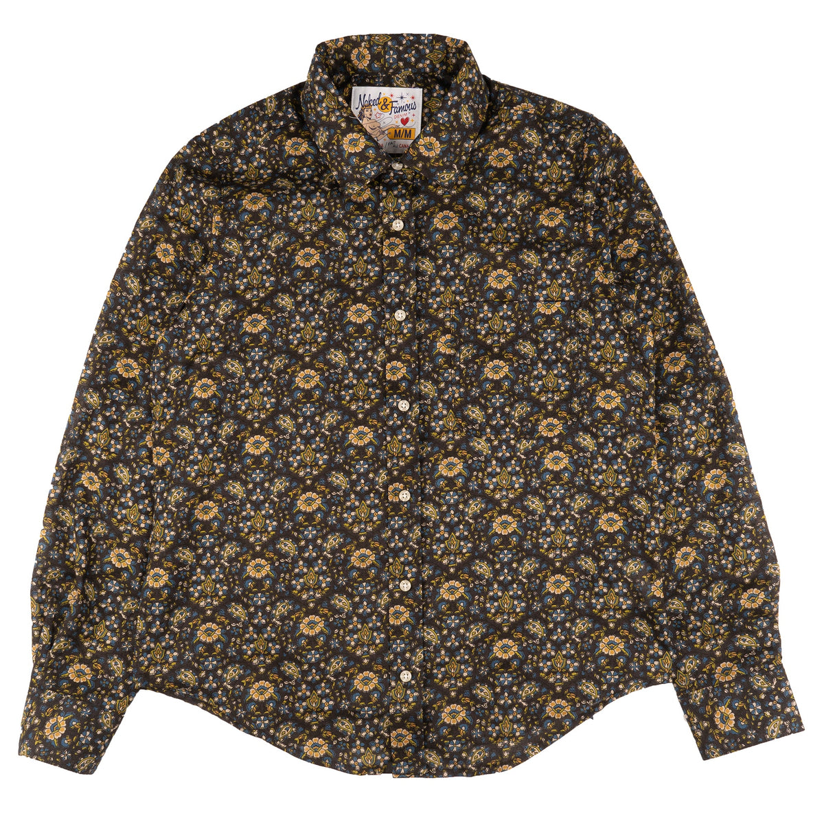 Country Shirt - Bandana Cloth - Black by Naked & Famous Denim