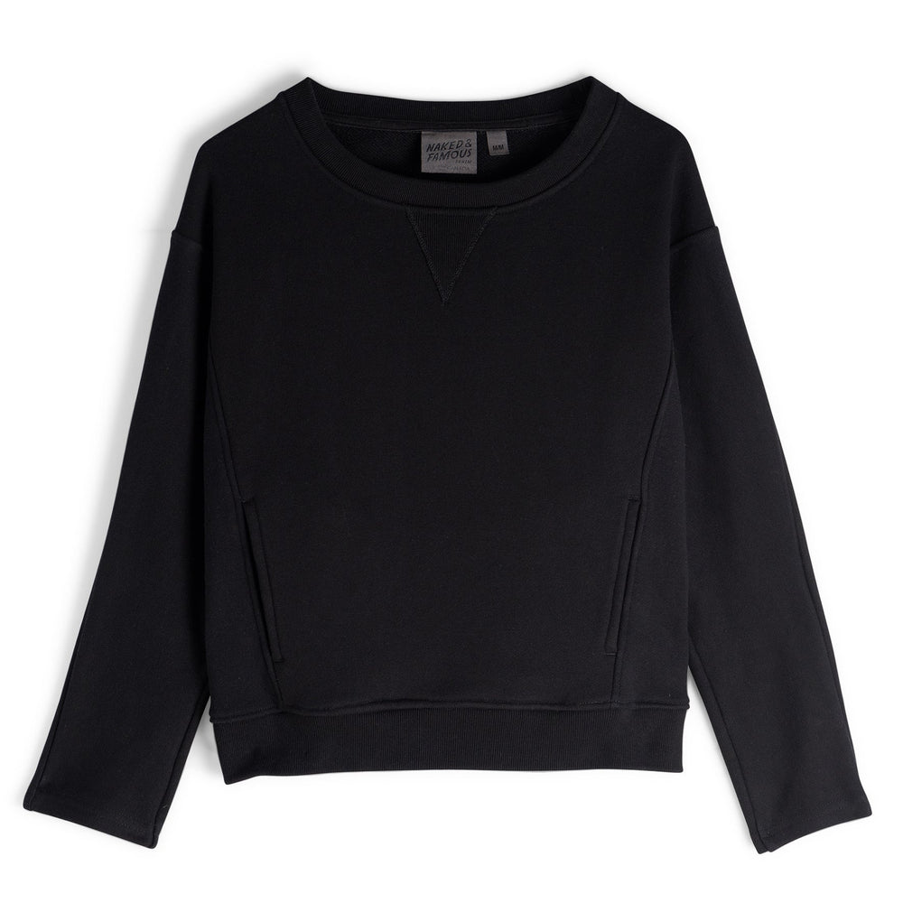 Smart Crew - Terry - Black by Naked & Famous Denim