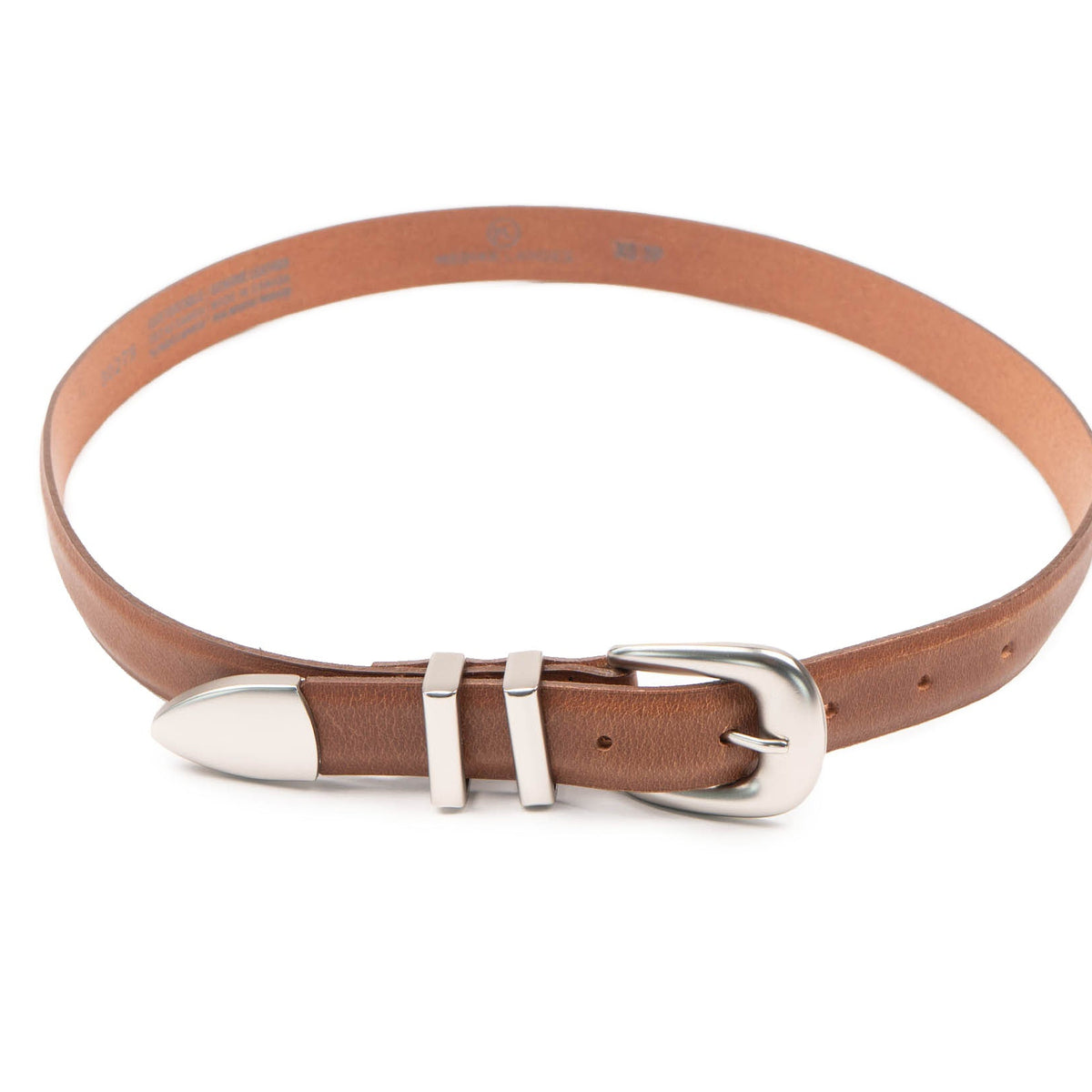 4513 Women\'s Leather, Mink Jessie Belt Jessie Leather Belt - Plum – The Frankie Shop main image 3