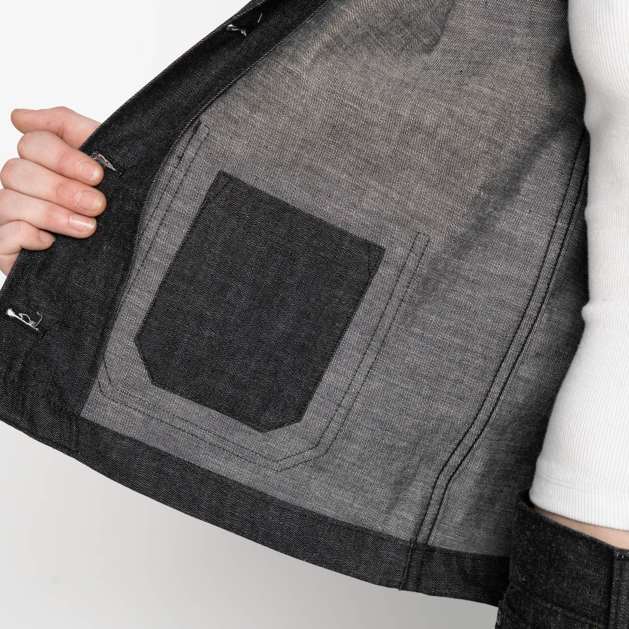 Gracie - Black Lightweight Denim - Black