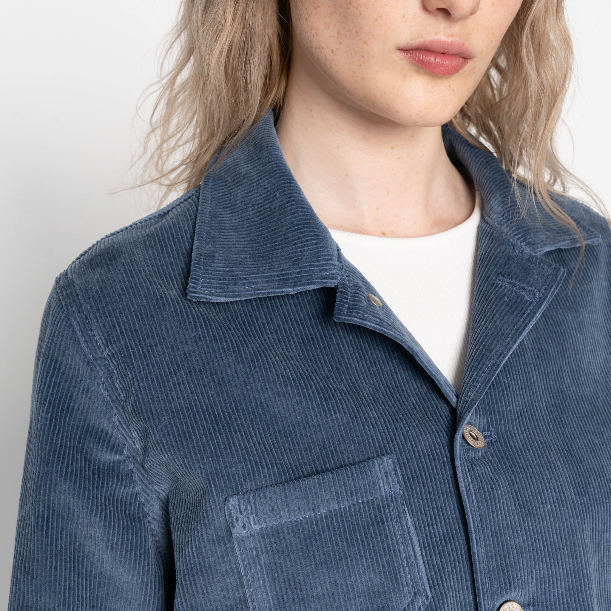 Gracie - Organic Faded Corduroy - Indigo
