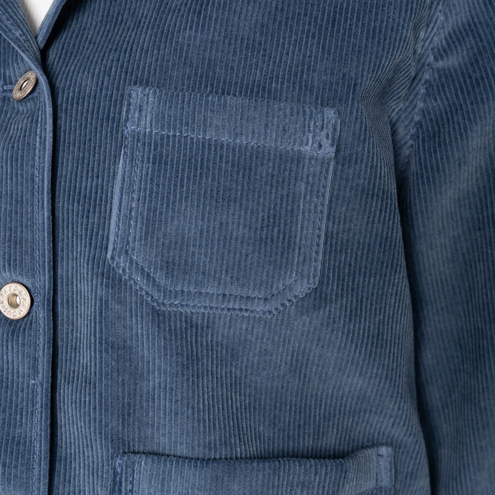 Gracie - Organic Faded Corduroy - Indigo